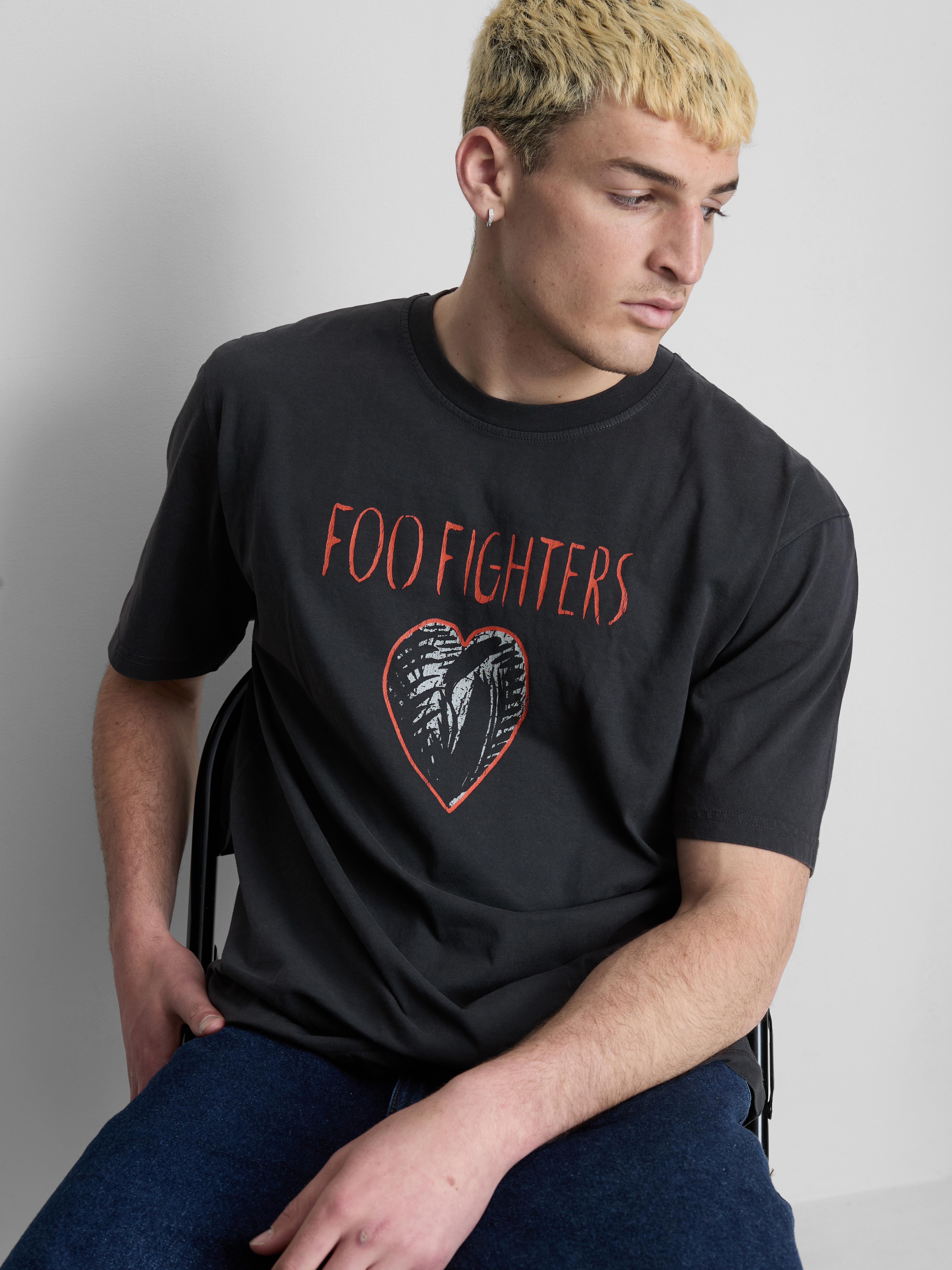 T-shirt met print Foo Fighters