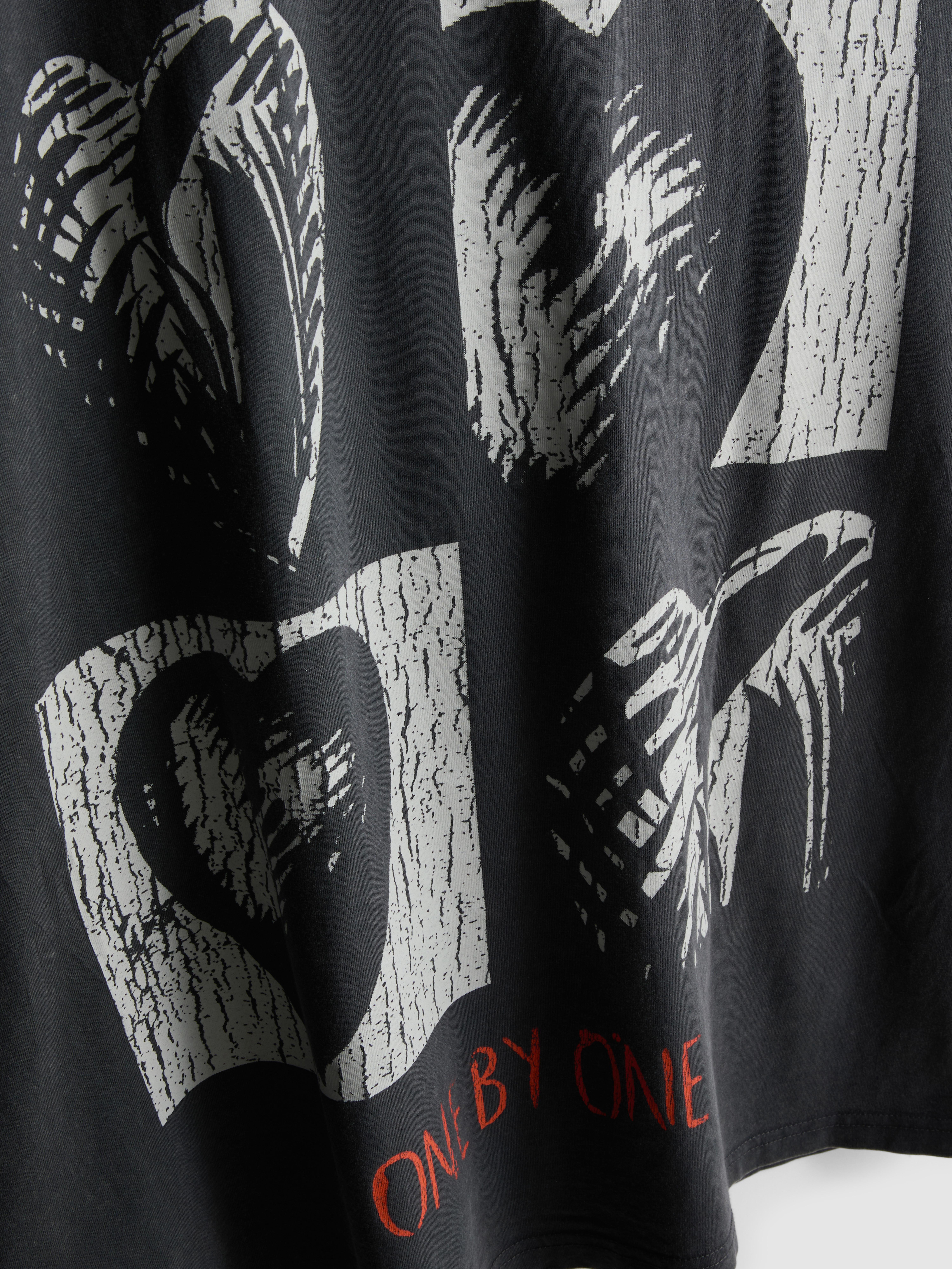 T-shirt met print Foo Fighters