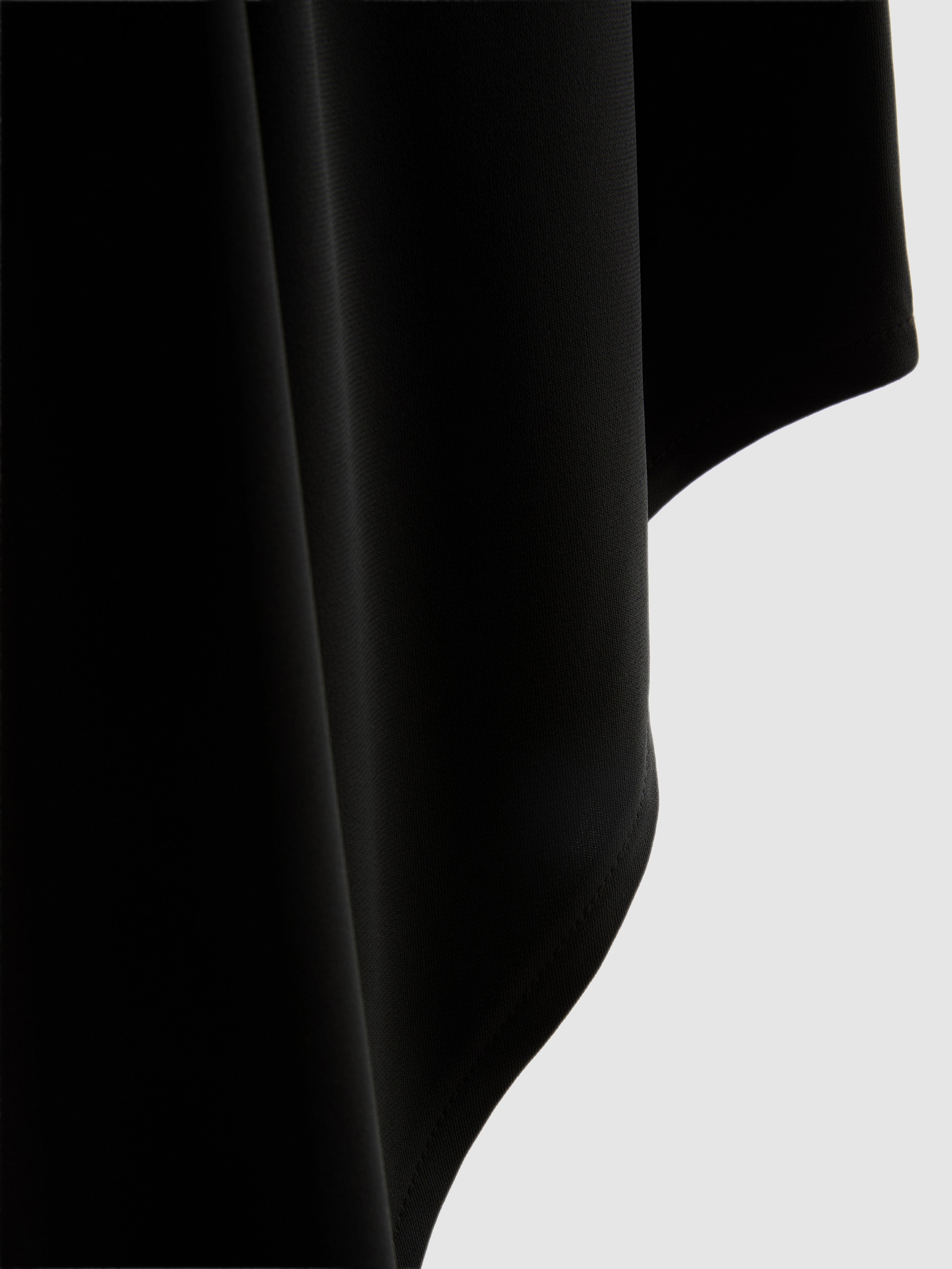 Asymmetrische jersey midirok