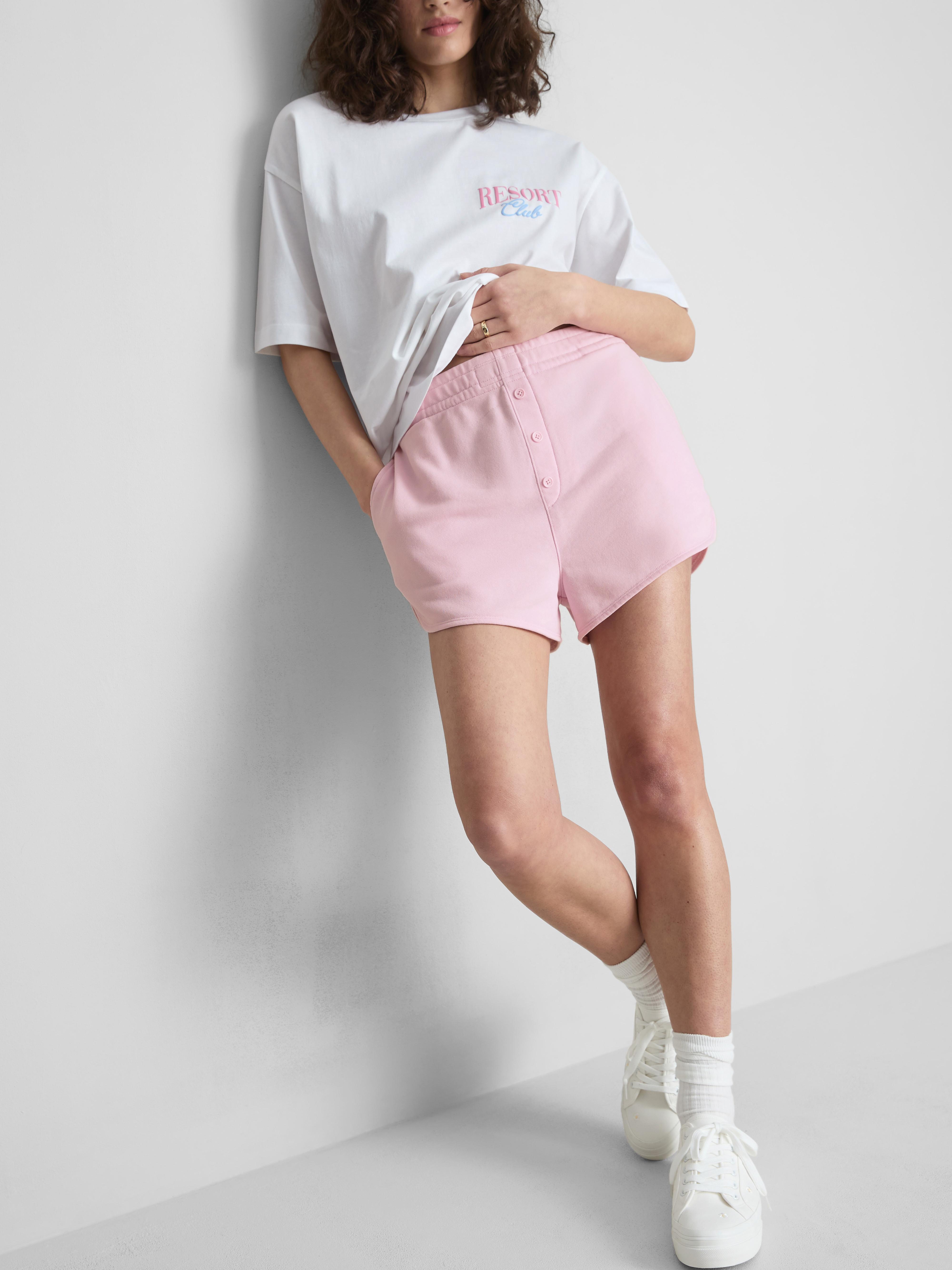 The Primark Scene | Shorts mit hohem Baumwollanteil und Knöpfen