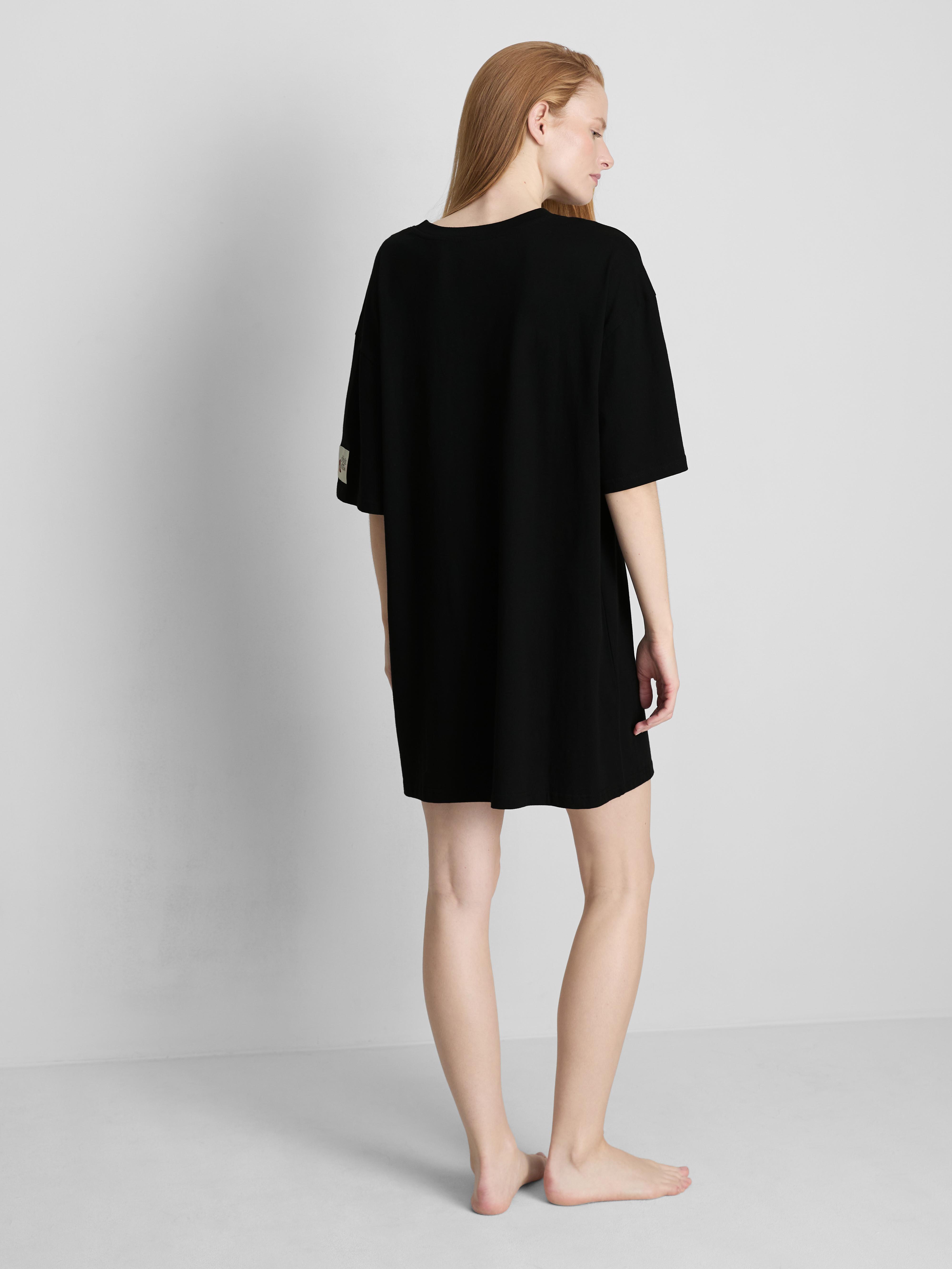 Chemise de nuit oversize en coton à motif Le Diable s'habille en Prada
