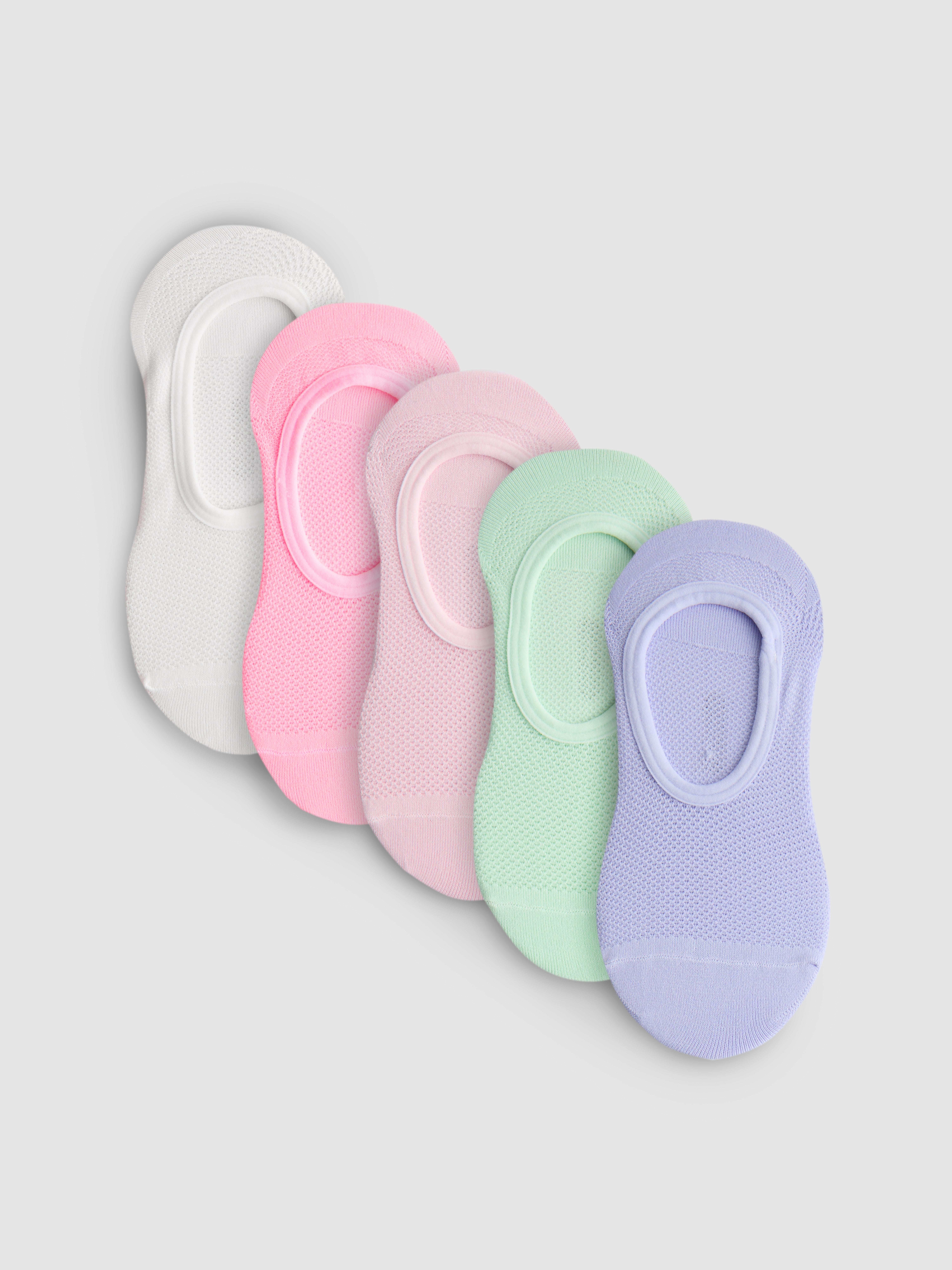 Lot de 5 paires de chaussettes de sport invisibles