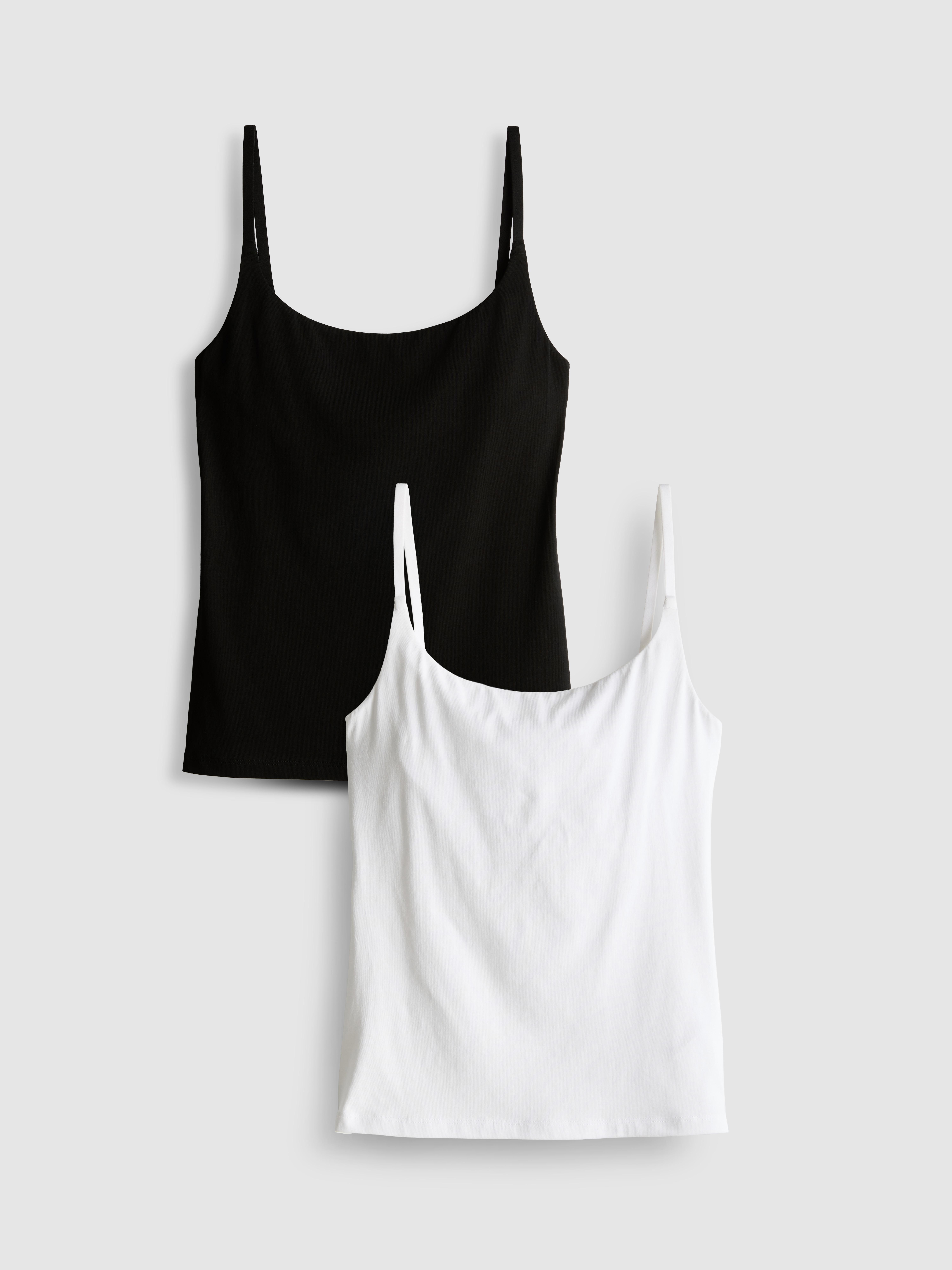 2pk Cotton-Rich Cami Tops