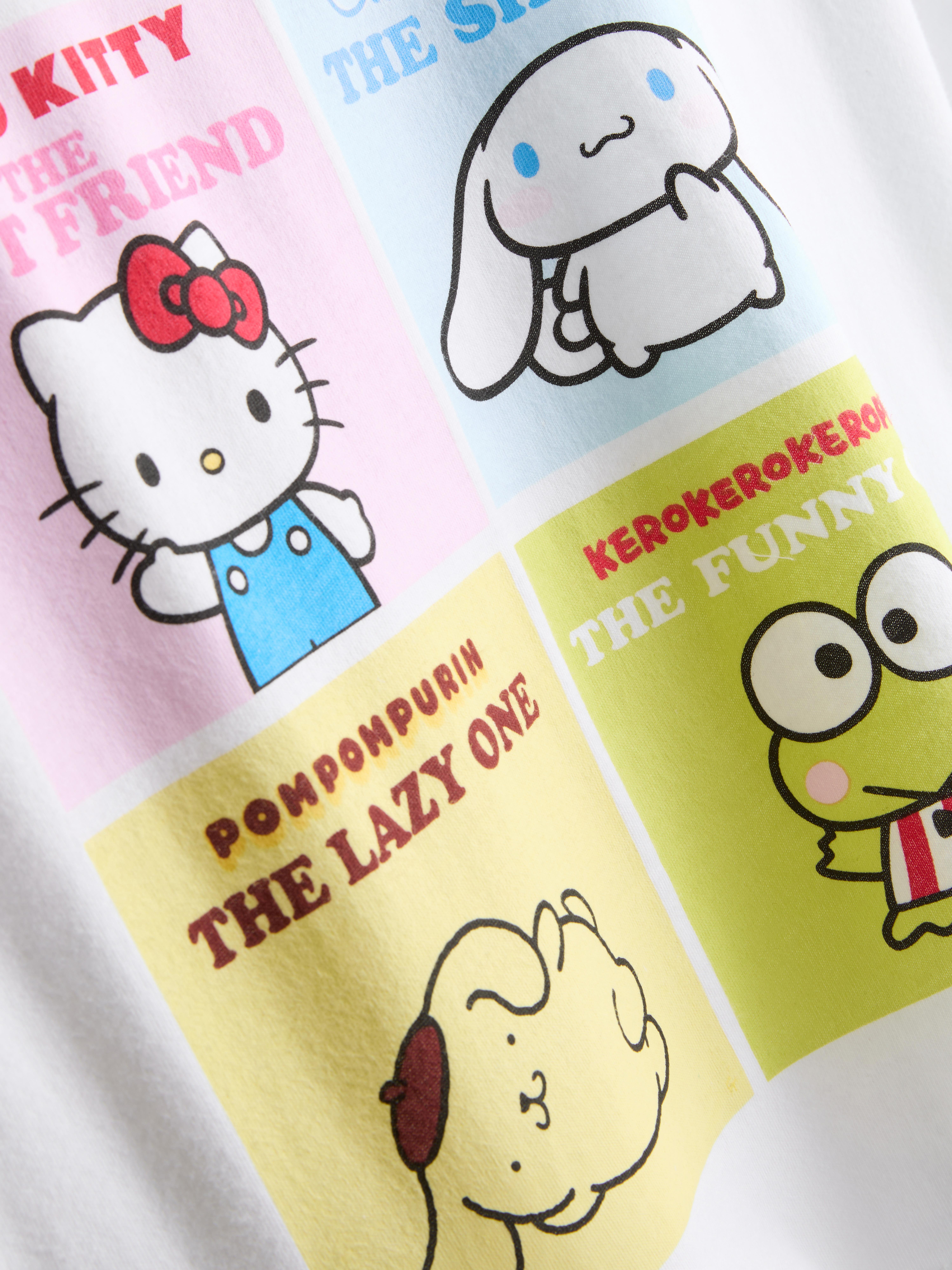 5–15 Jahre | Kurzer „Hello Kitty and Friends“ Schlafanzug mit geradem Top