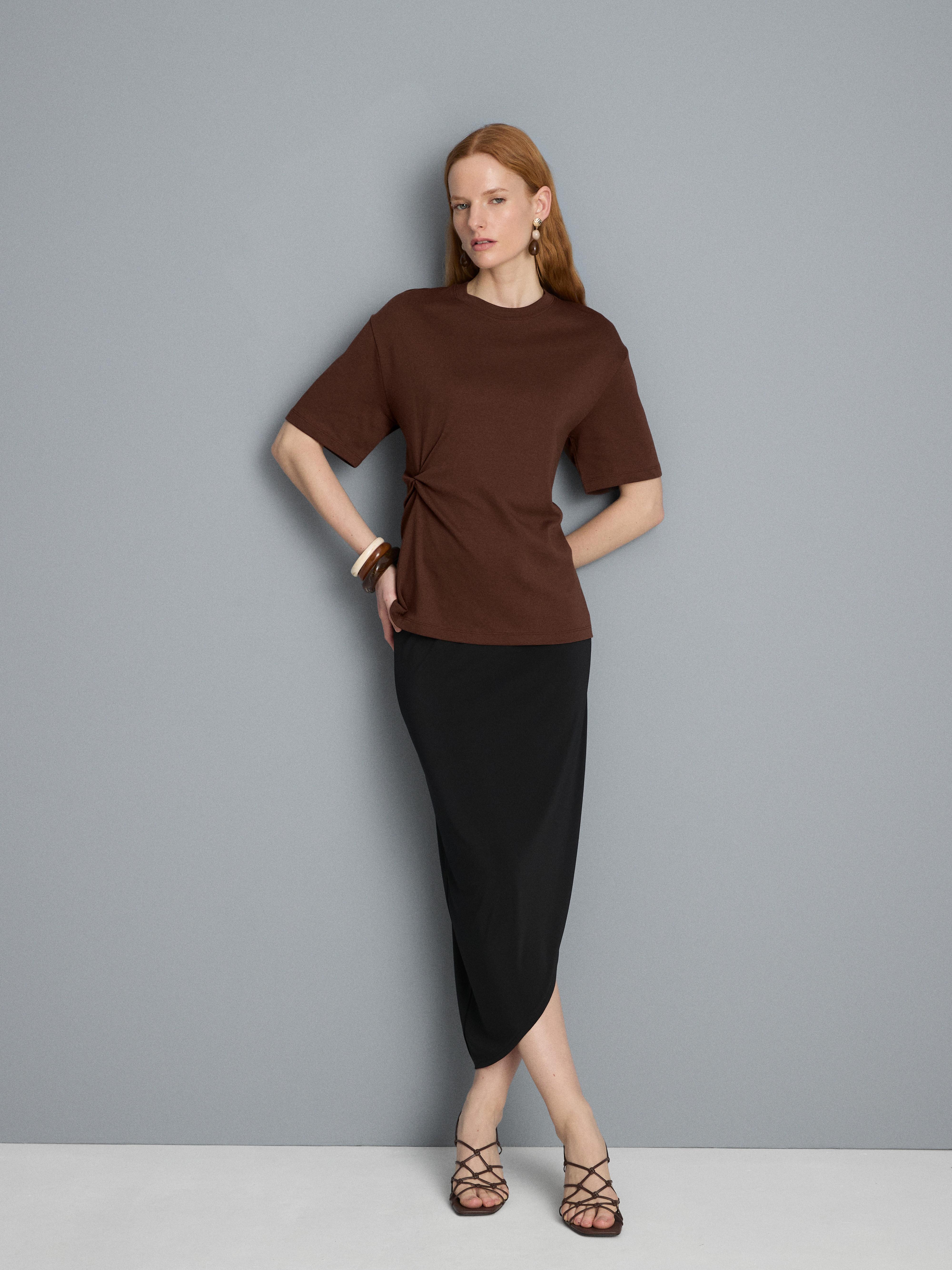 Cotton Twist Detail Tee