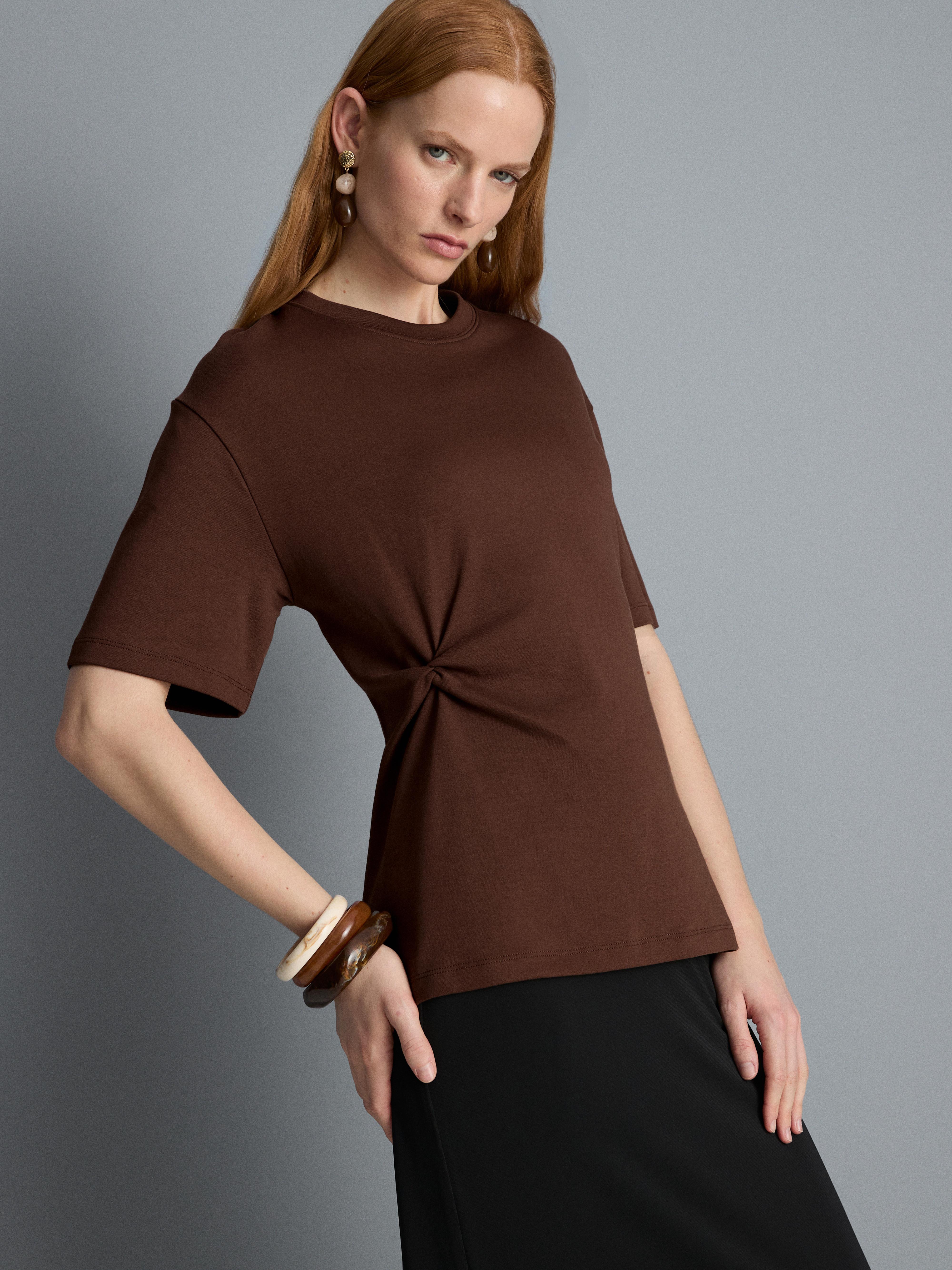 Cotton Twist Detail Tee