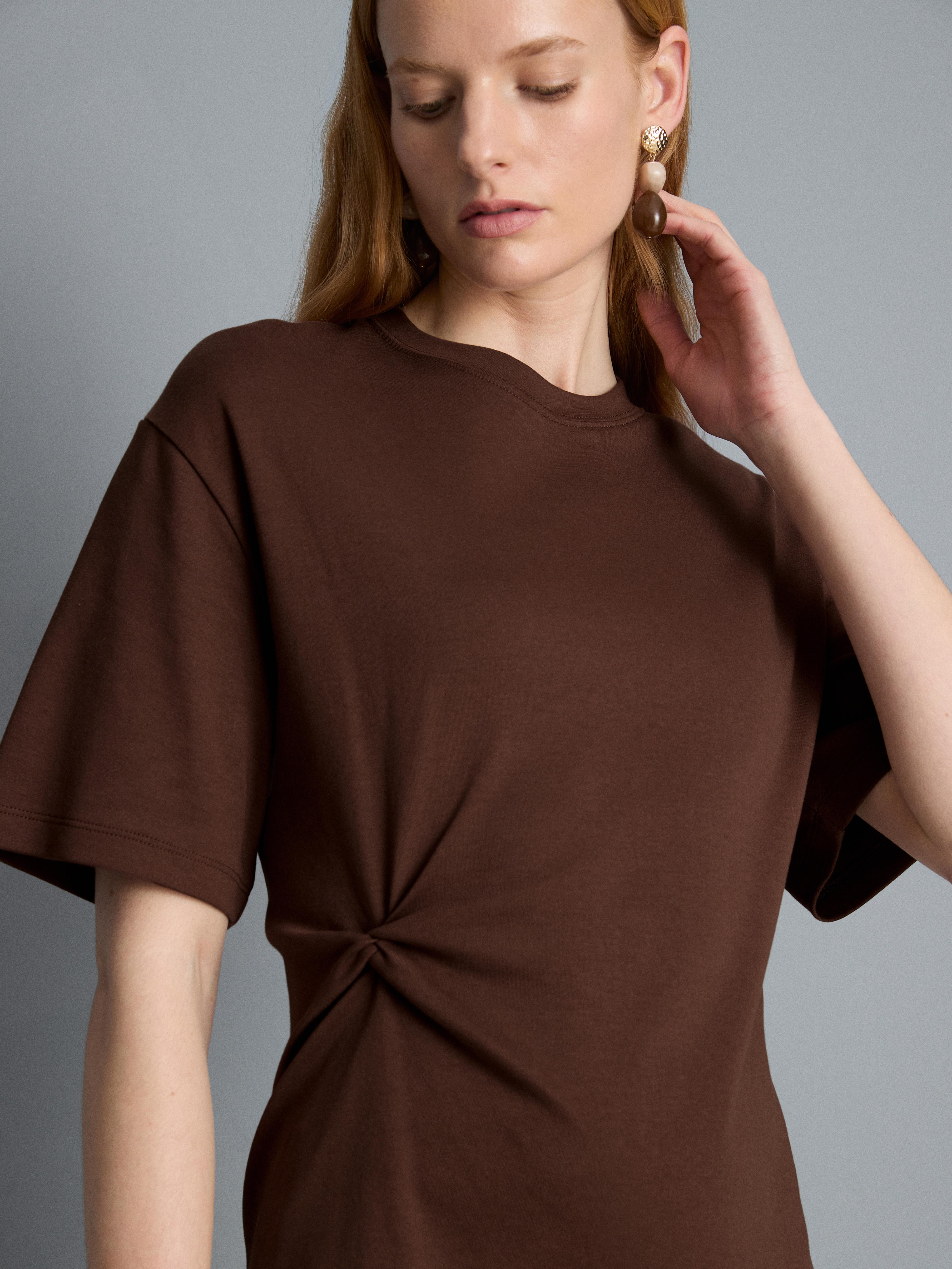 Cotton Twist Detail Tee