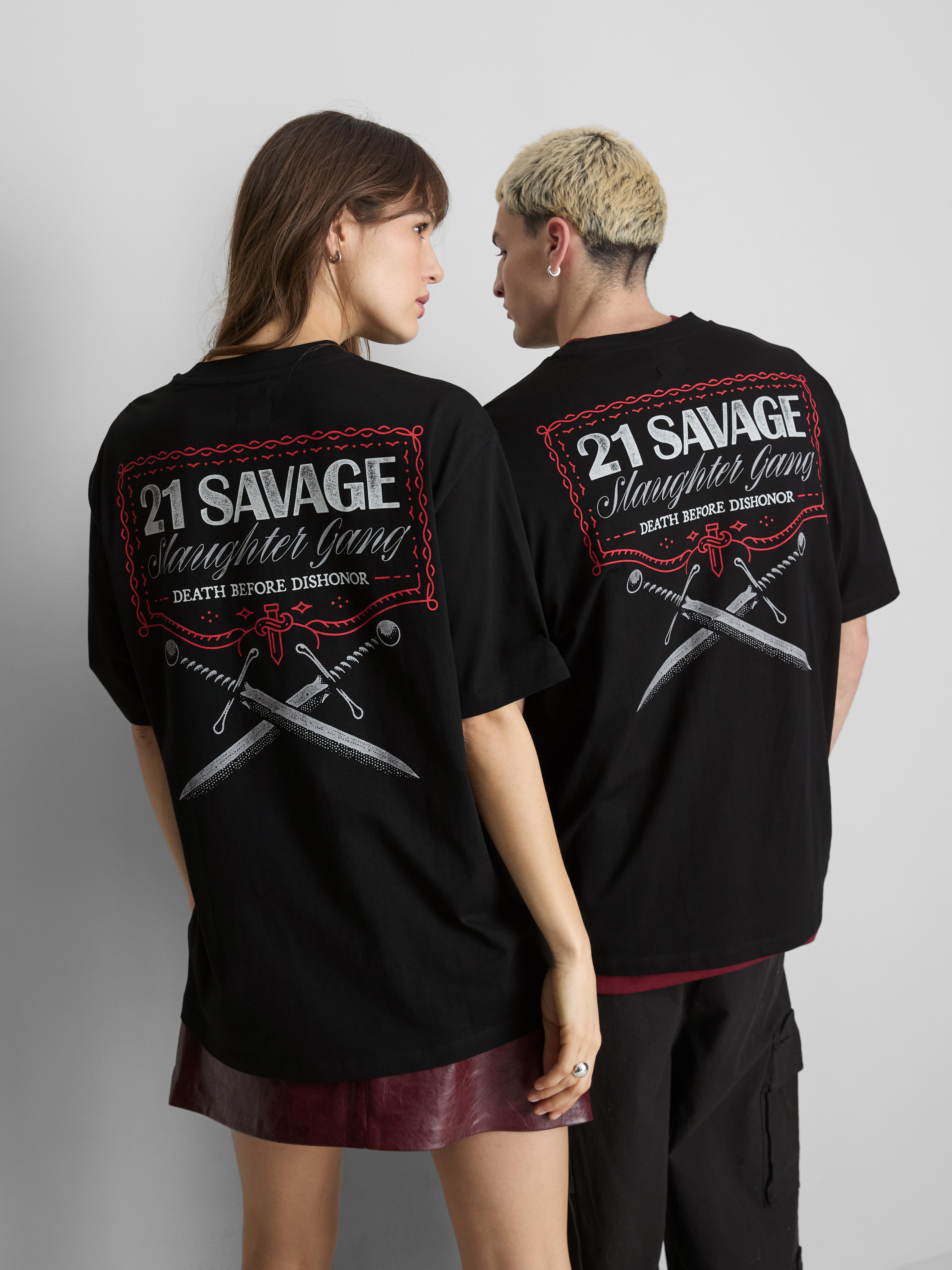 Men's Black 21 Savage Short Sleeve T-Shirt | Primark