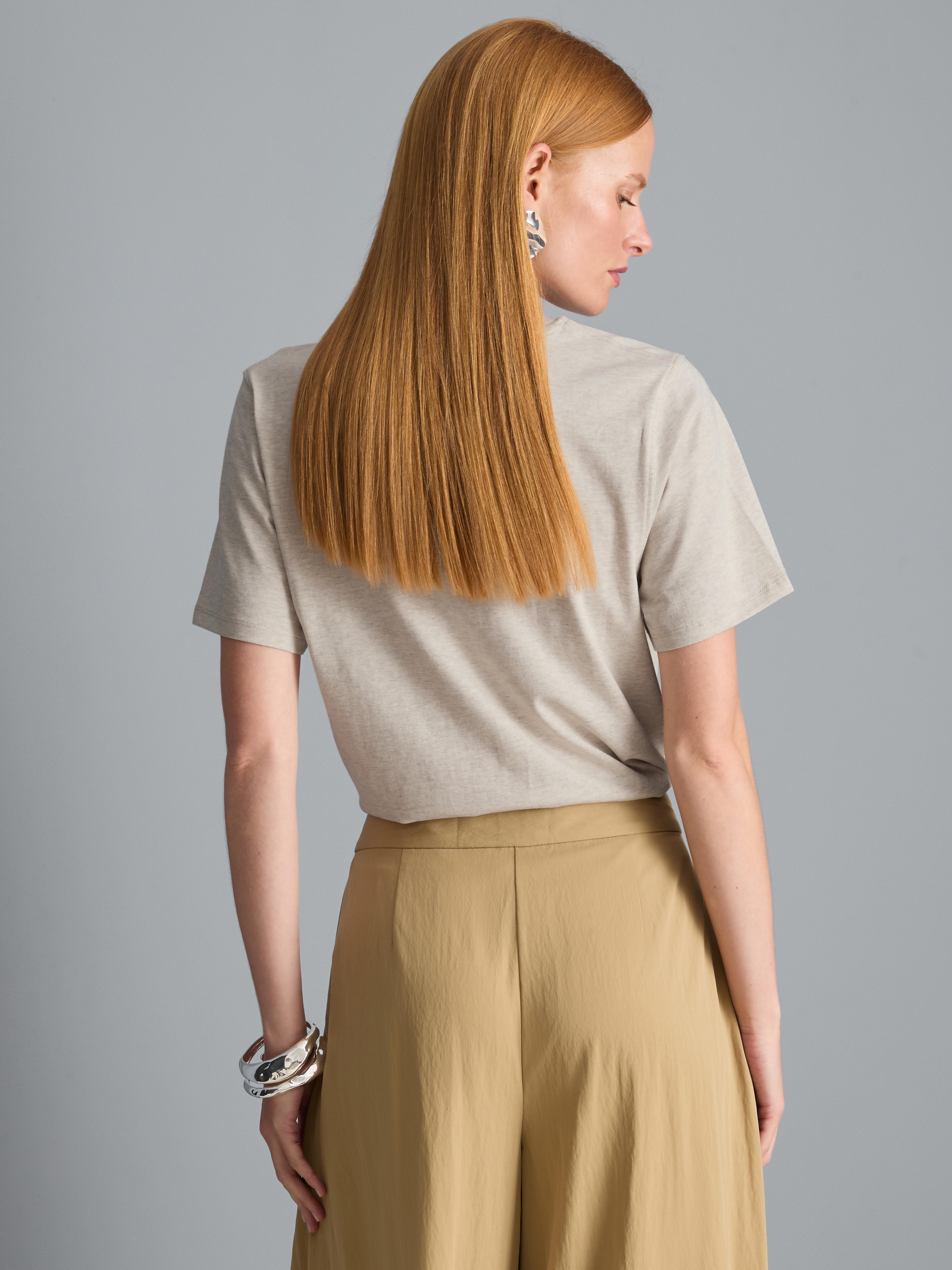 Ultimatives Baumwoll-T-Shirt mit Rundhalsausschnitt