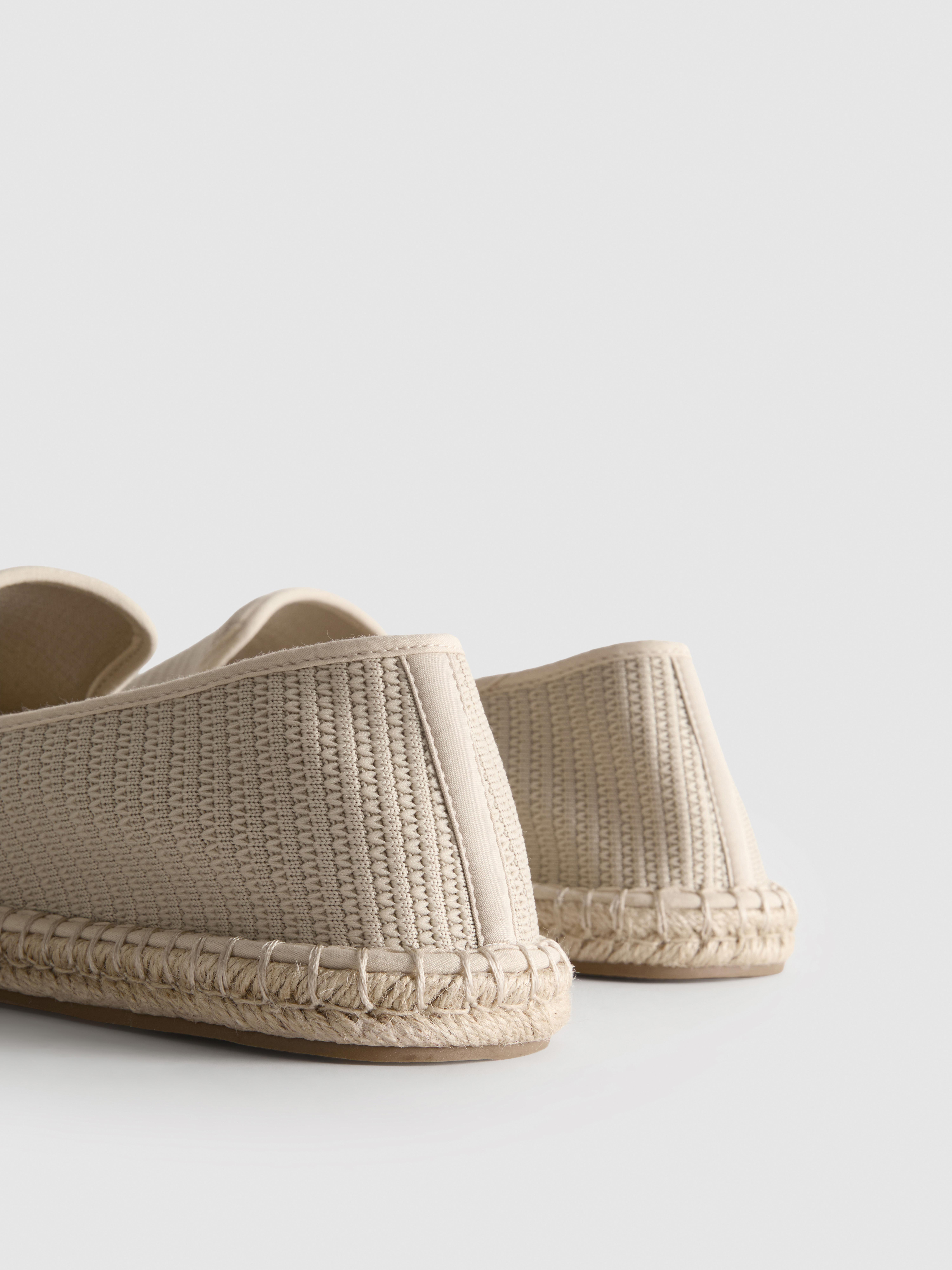 Lage gebreide espadrilles