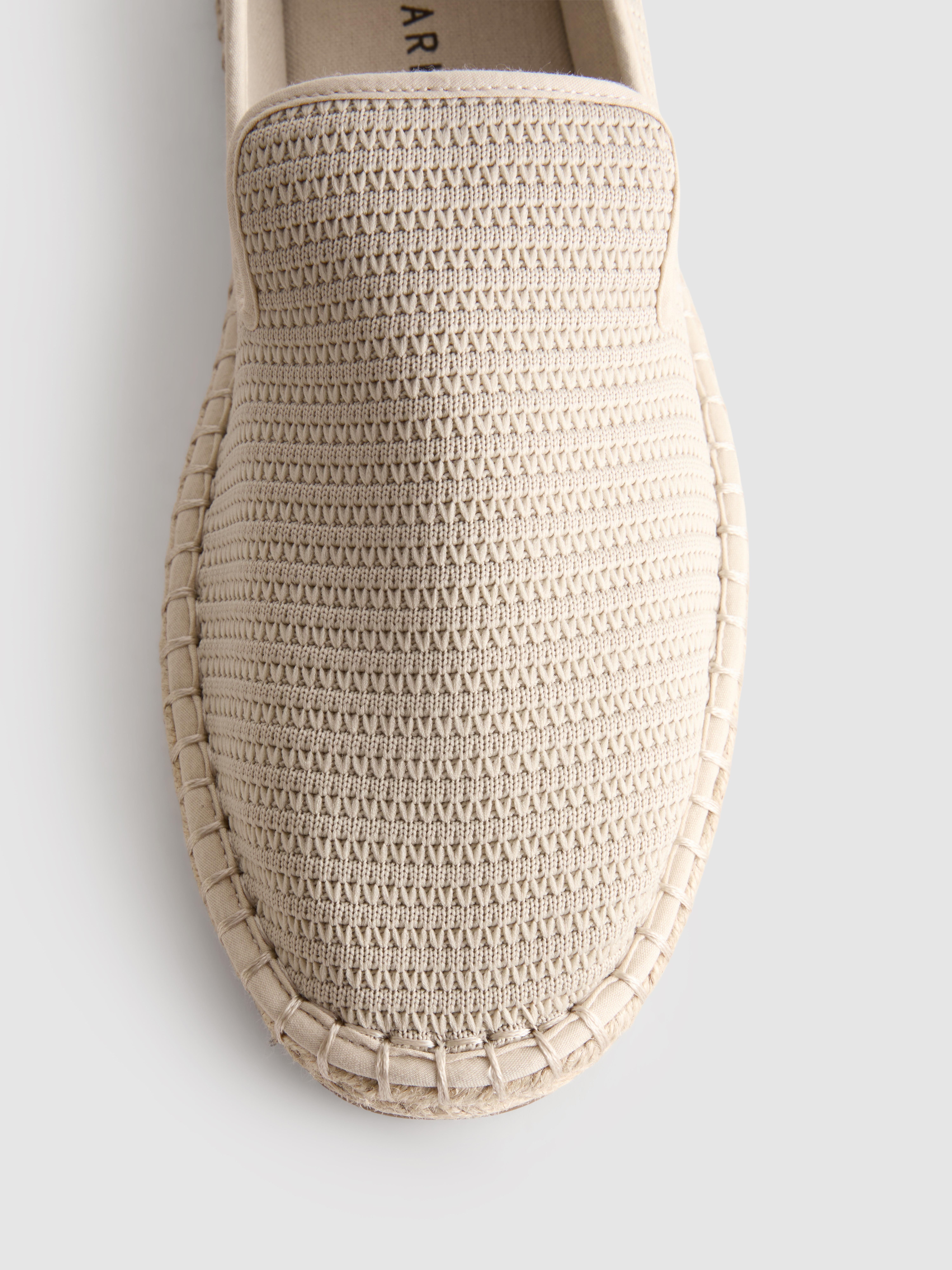 Lage gebreide espadrilles