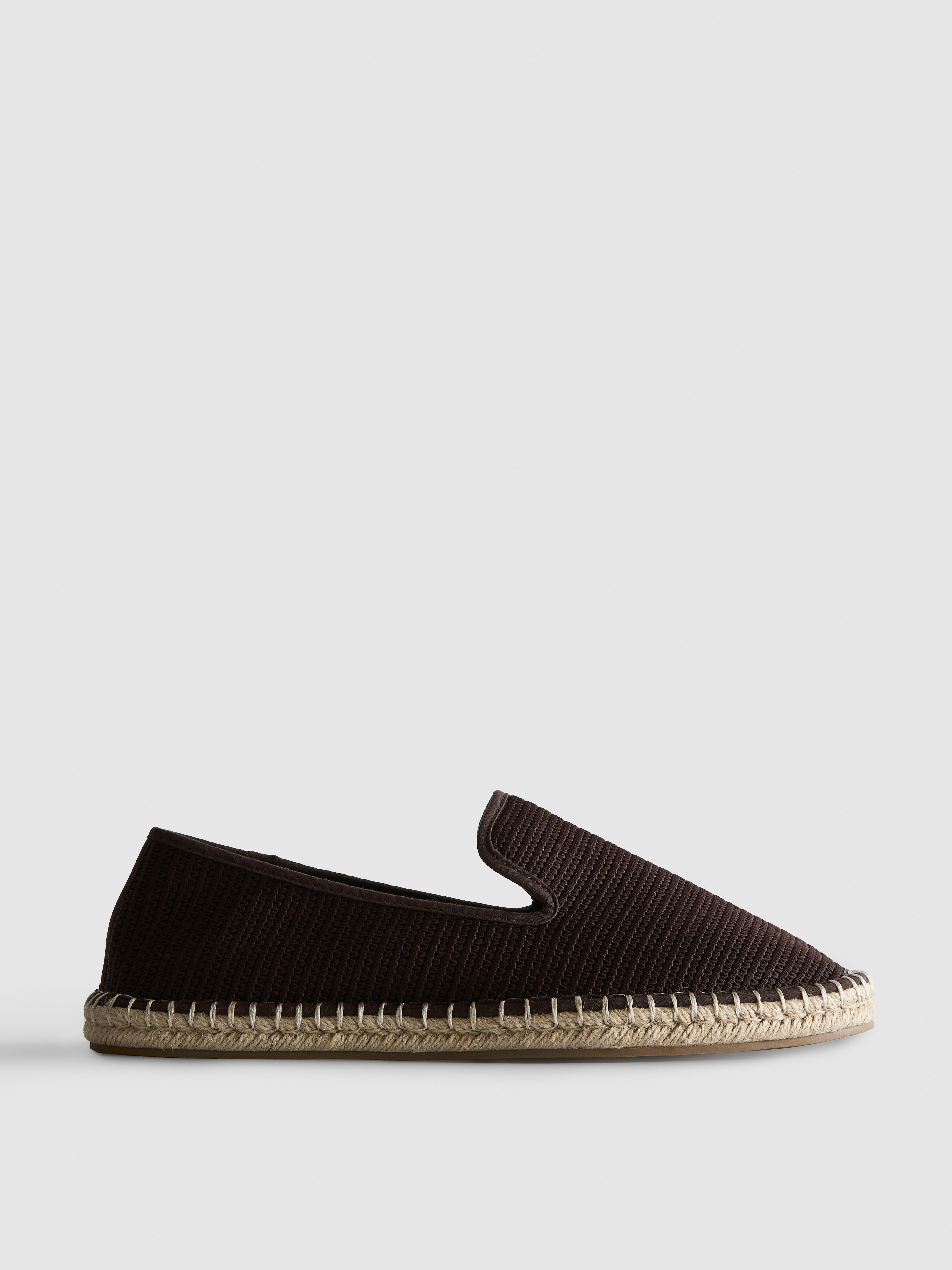Lage gebreide espadrilles