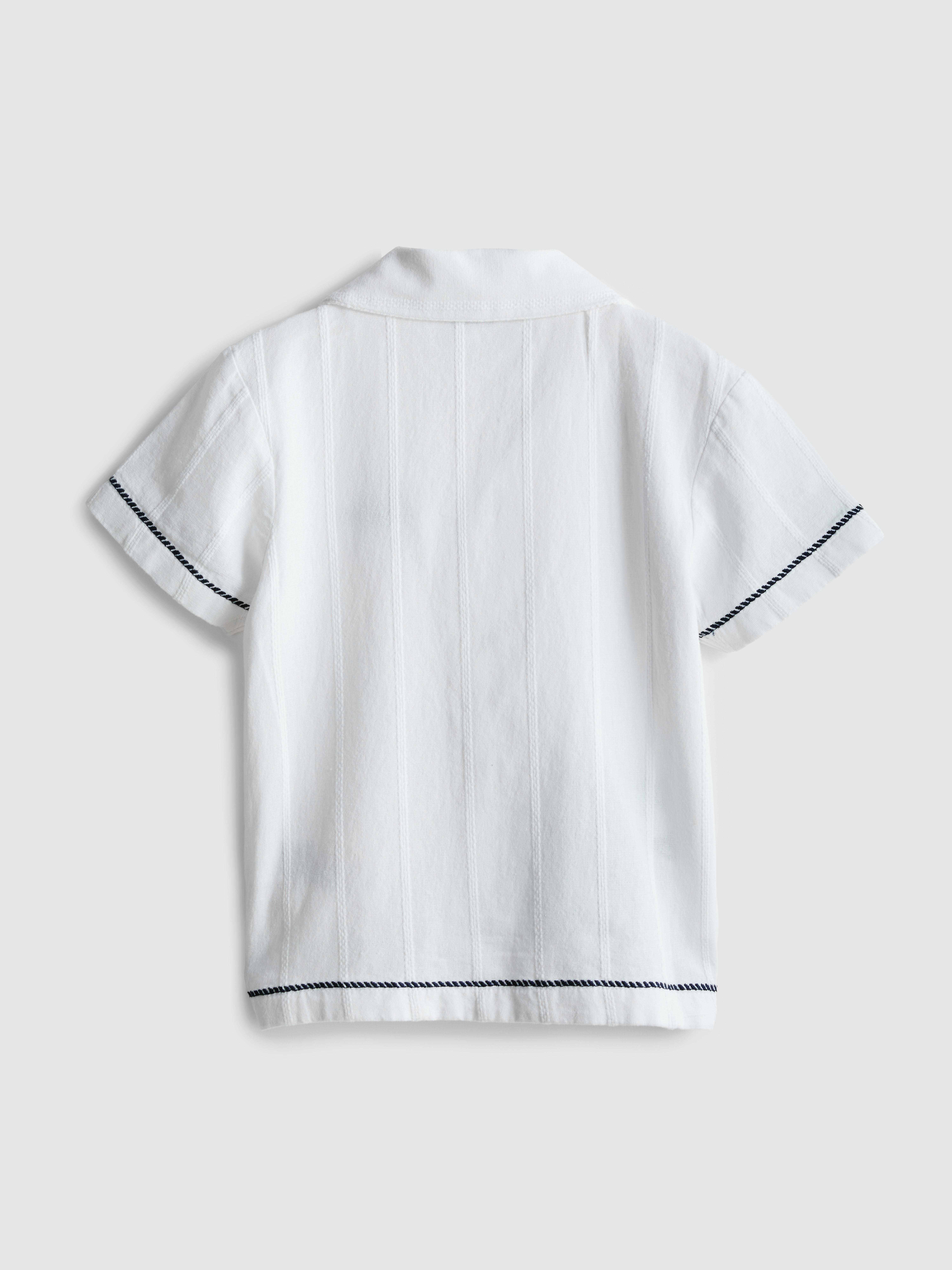 1,5-7 anni | Camicia con pesci ricamati