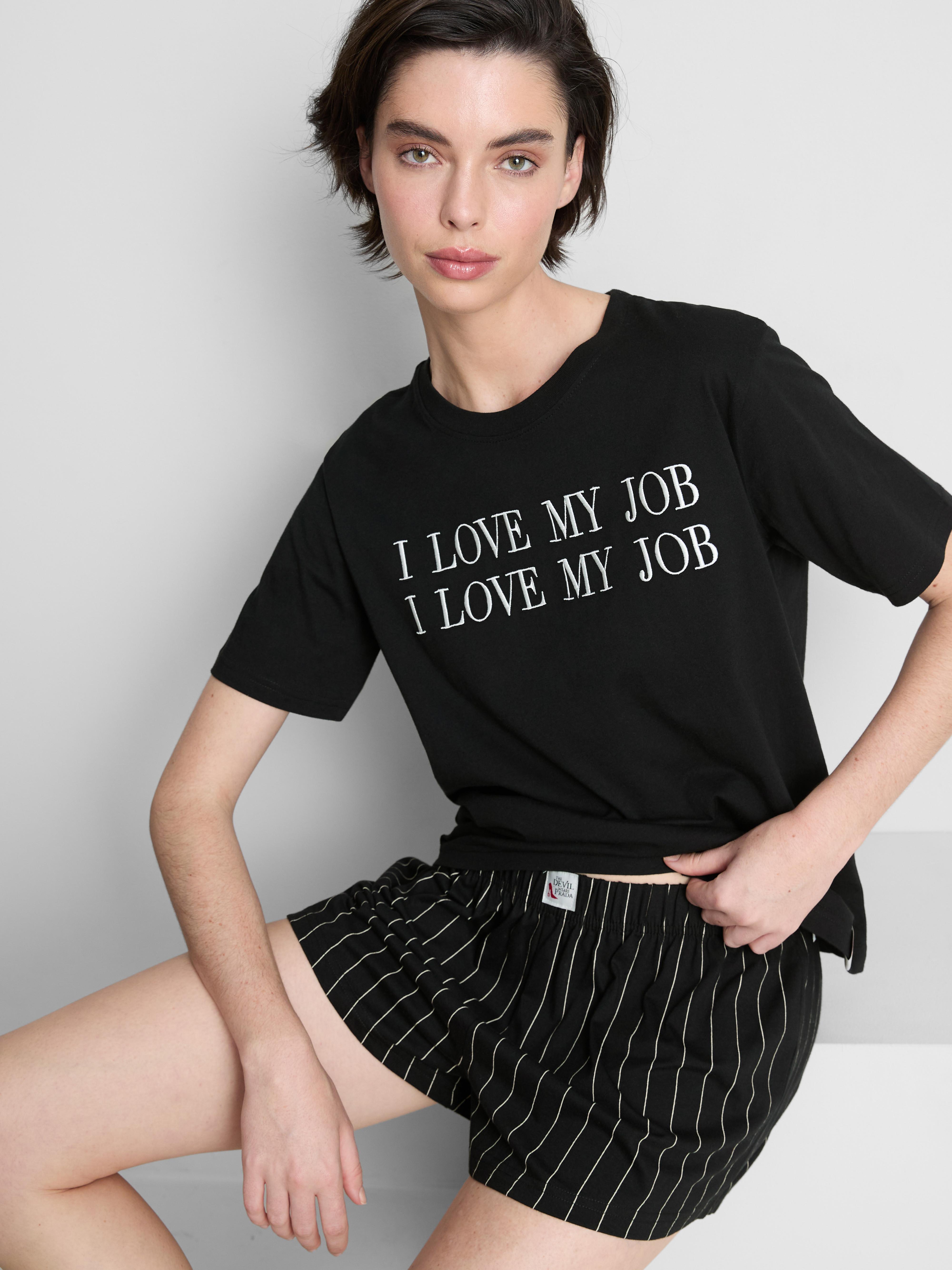 The Devil Wears Prada Slogan Shorty Pyjamas
