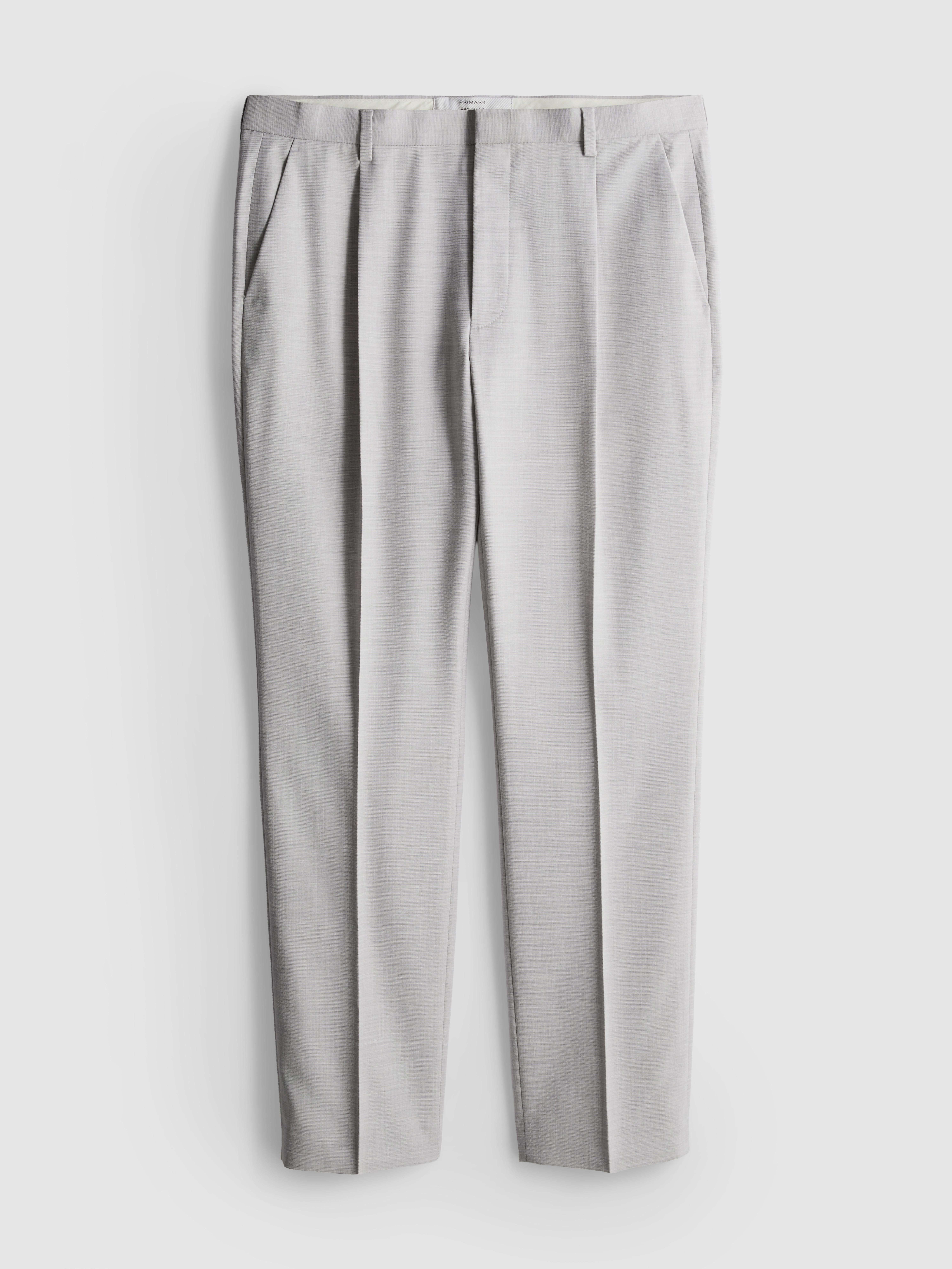 Regular Fit Textured Suit Trousers