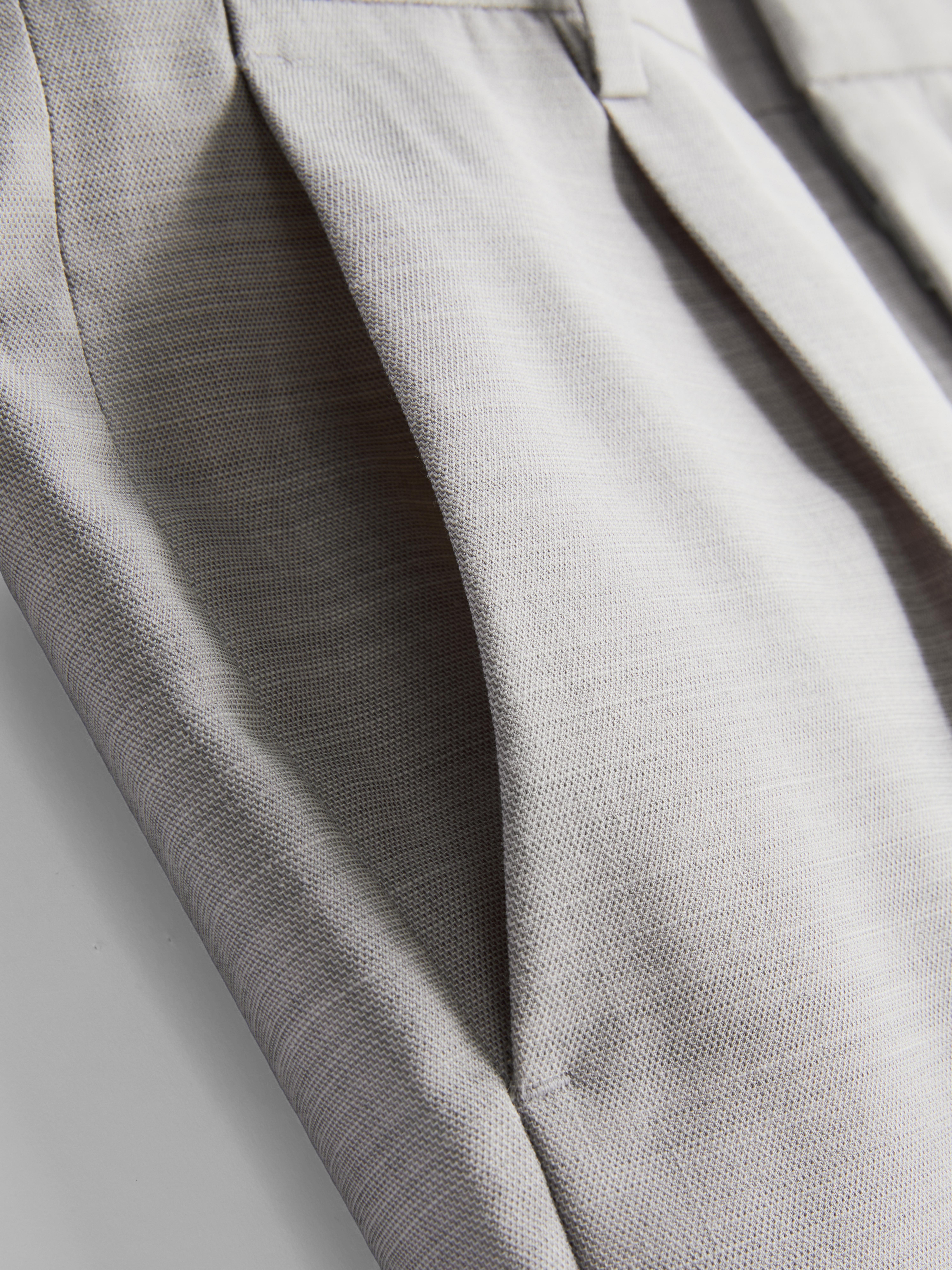 Regular Textured Suit Pants