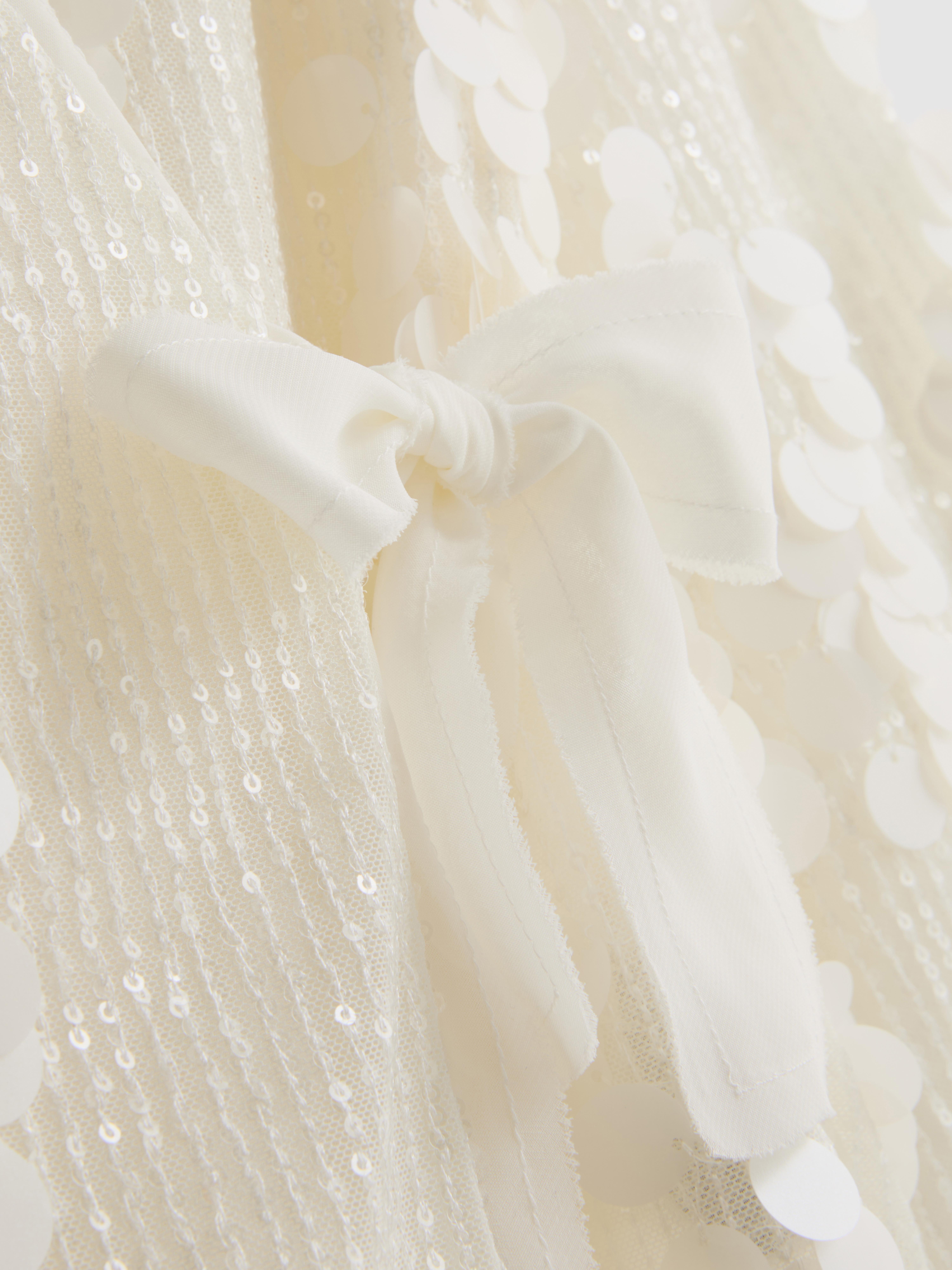 Kimono drapé sur le devant à sequins