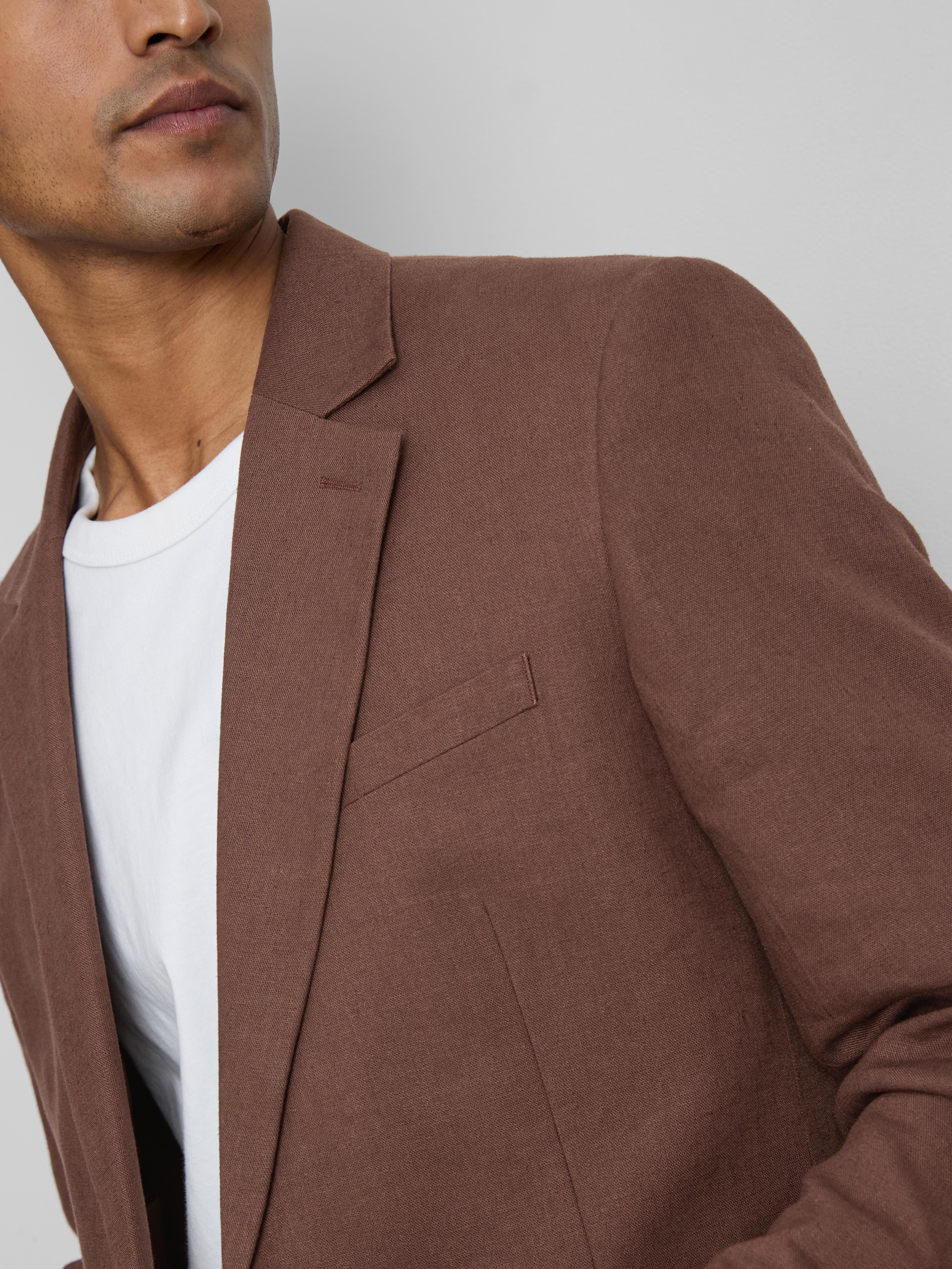 The Edit Linen Blend Suit Jacket