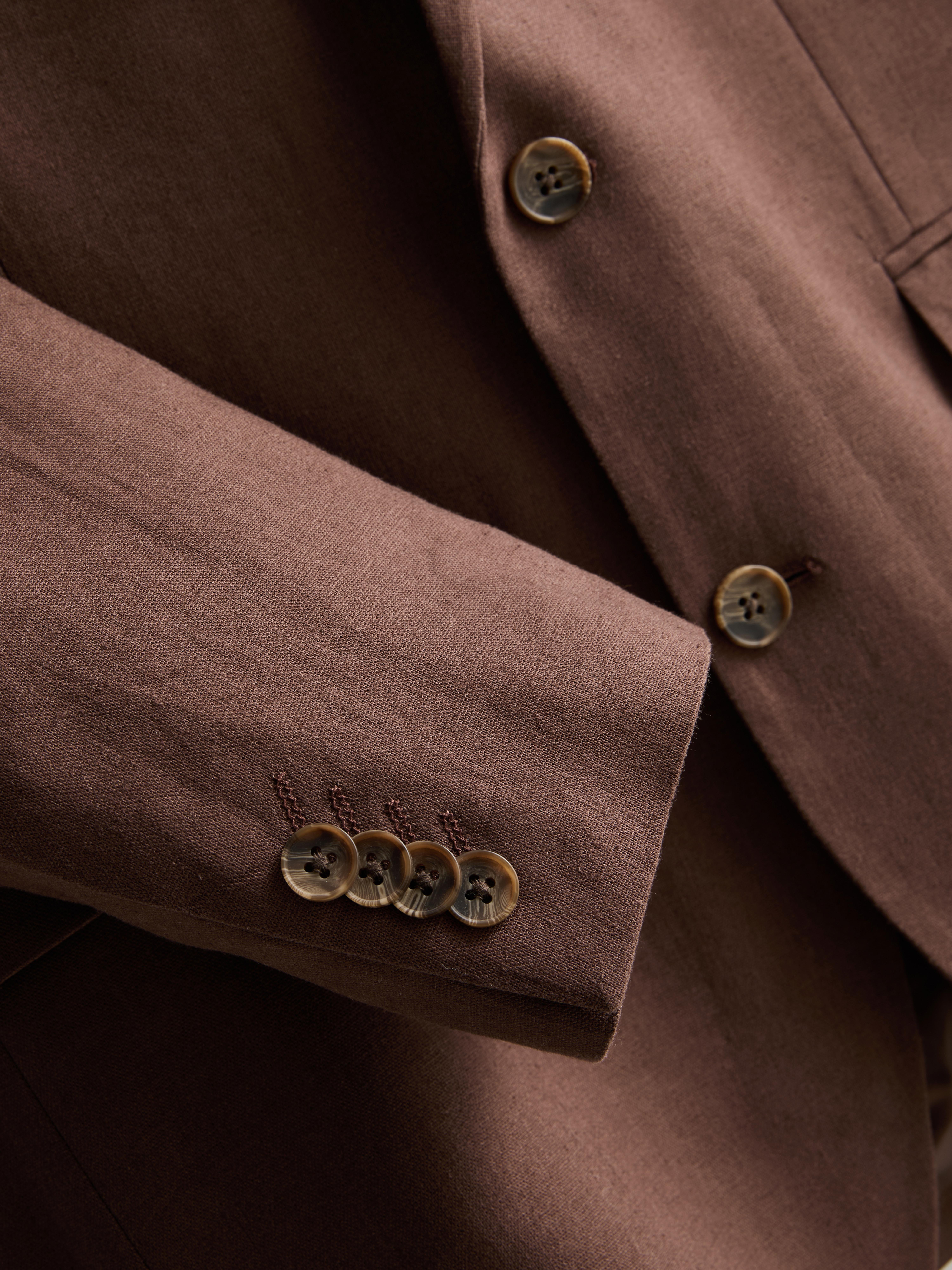 „The Edit“ Anzugjacke aus Leinengemisch