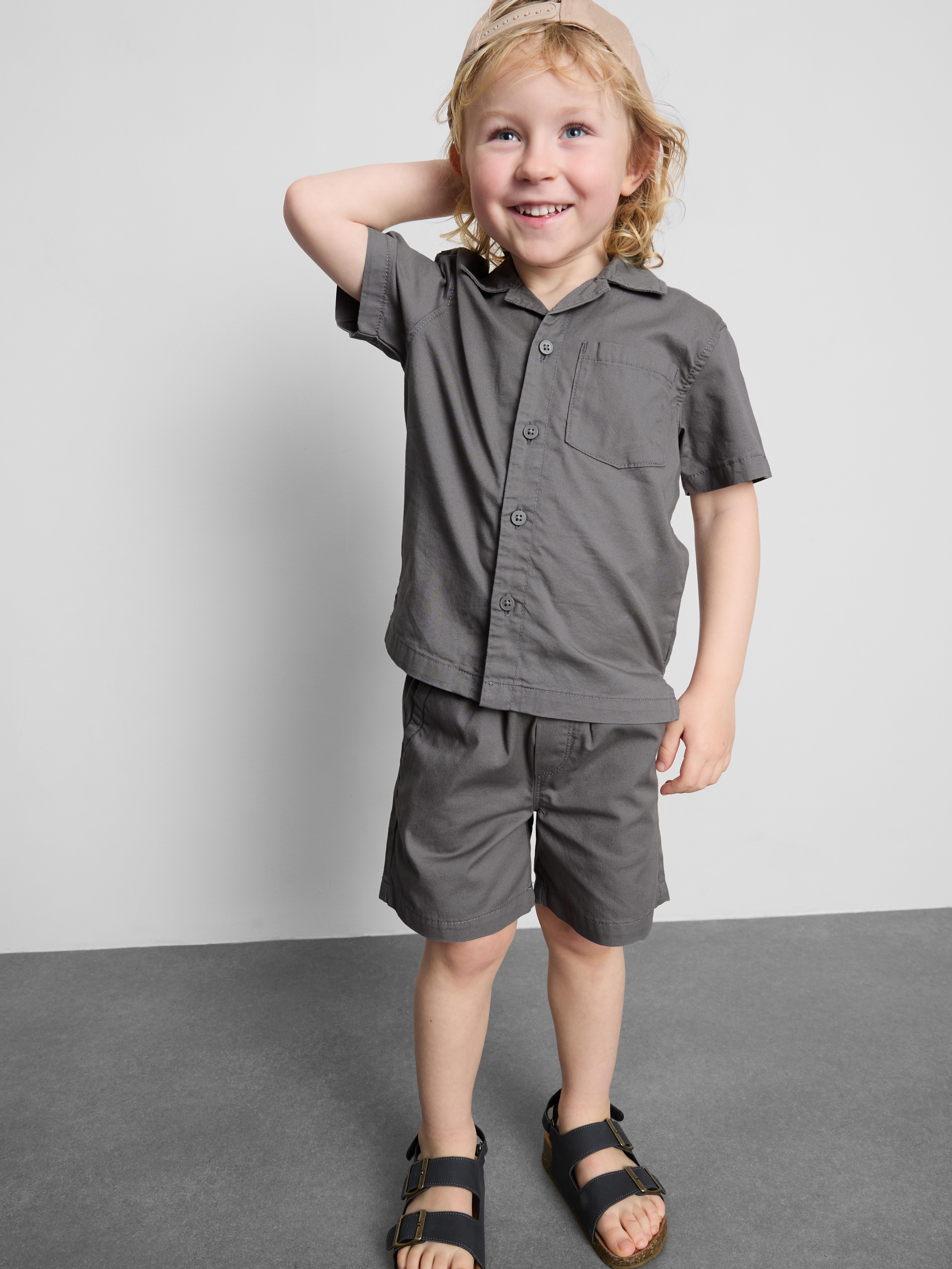 1-9 años | Camisa y pantalón corto de algodón puro