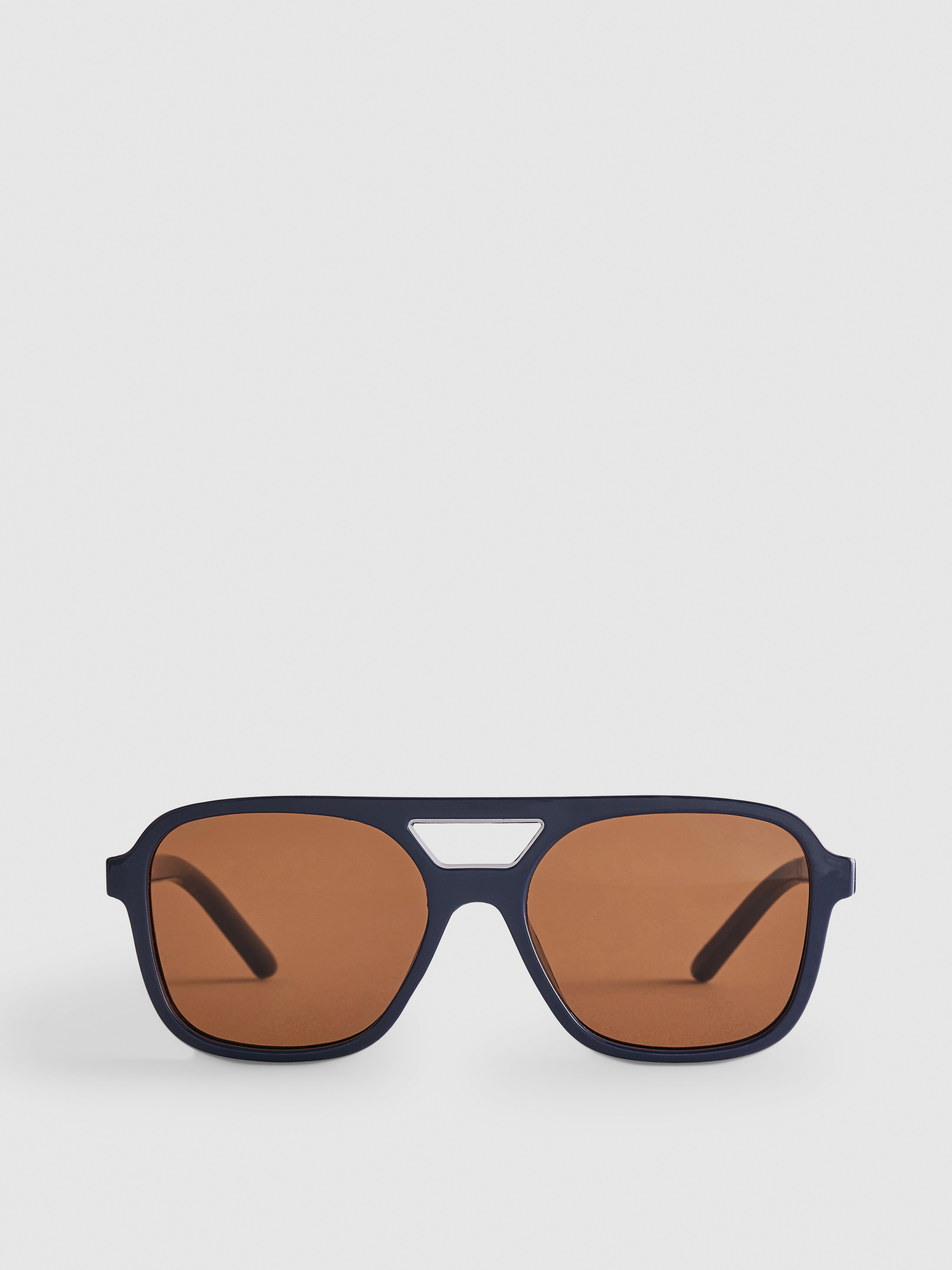 Tinted Lens Aviator-Style Sunglasses