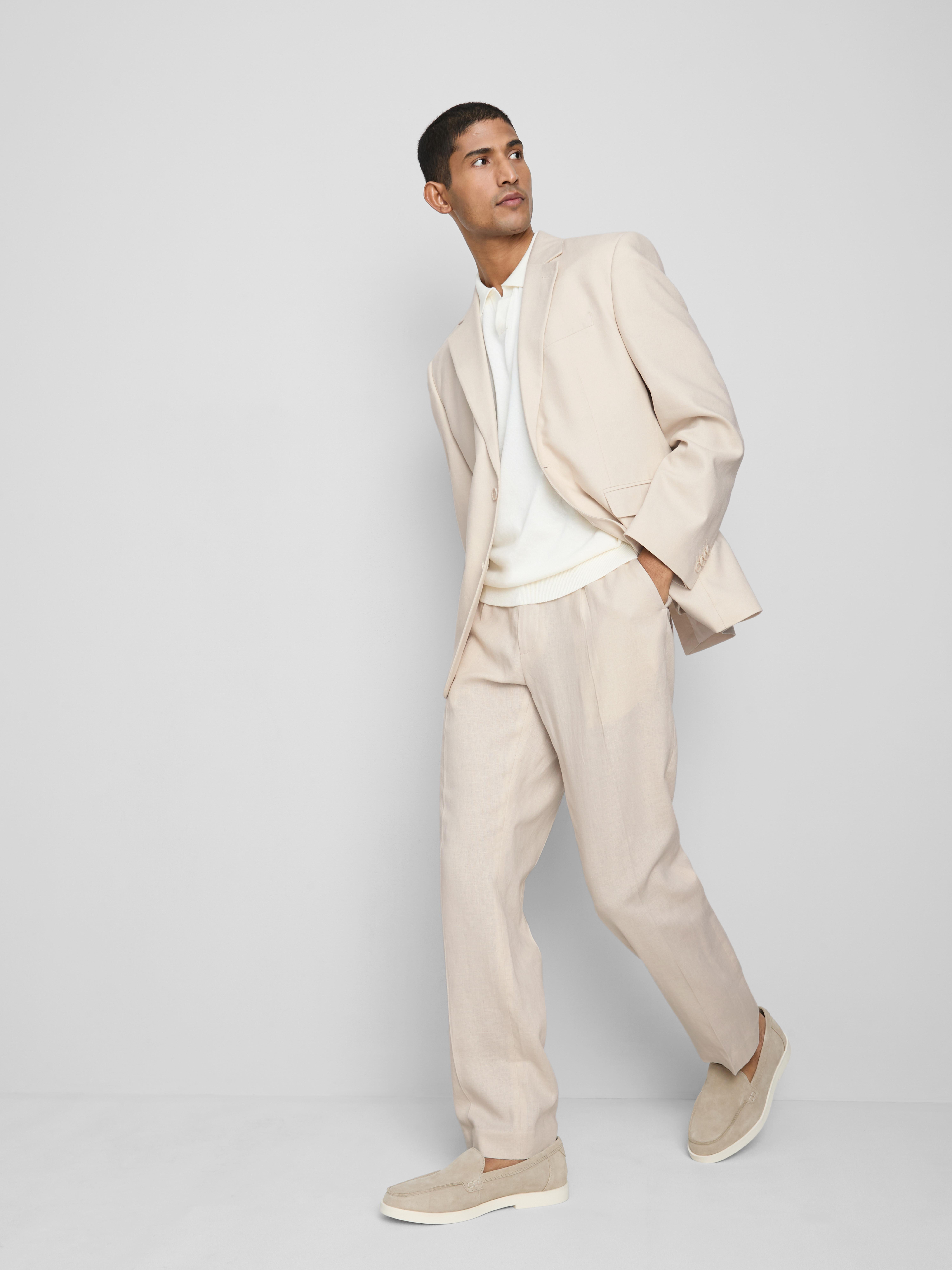 ivory dress pants mens Men's Ivory White Tuxedo Pants, 35 XLong, Slim Fit