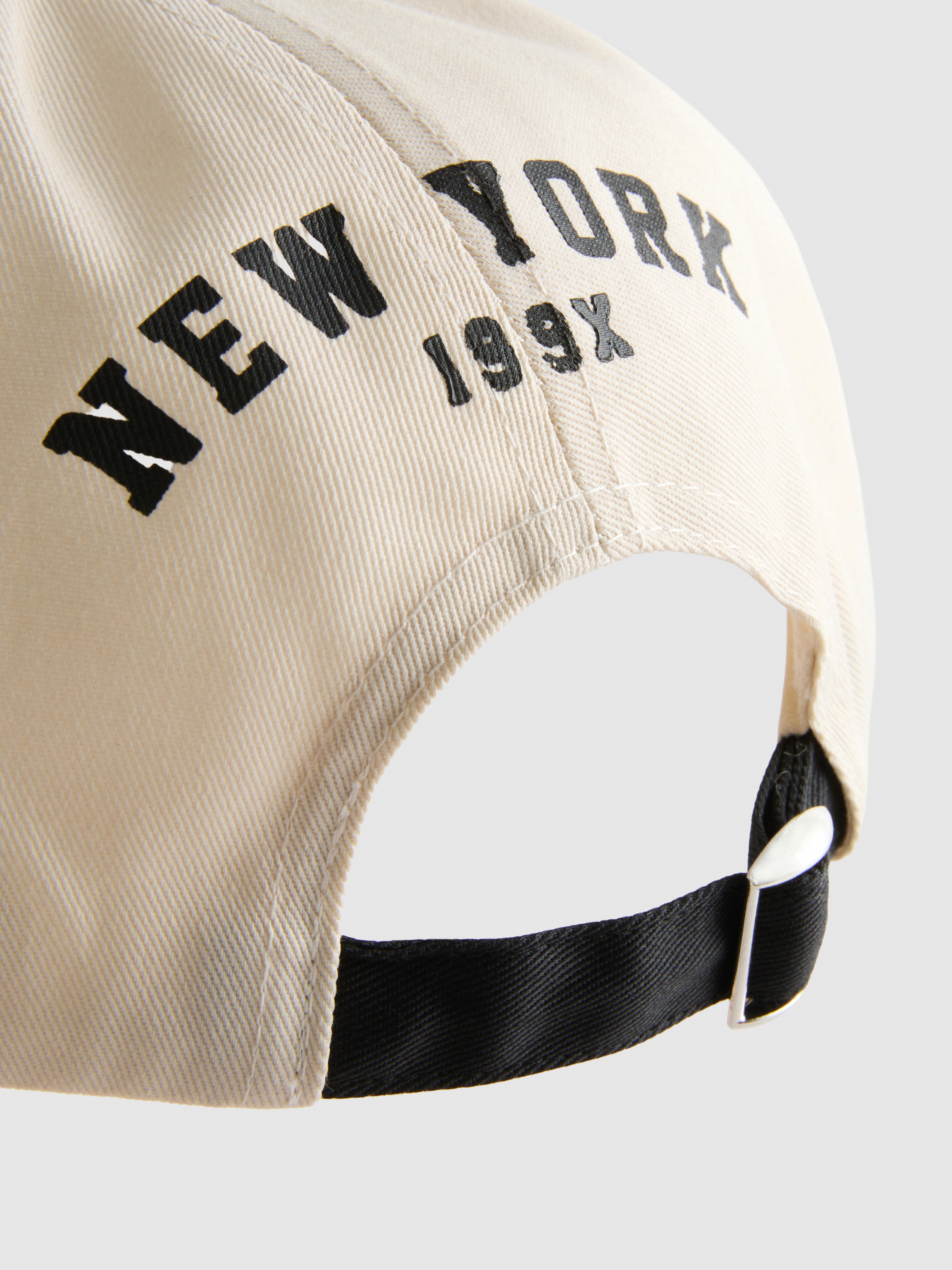 Boys Black NY Embroidered Baseball Cap | Primark