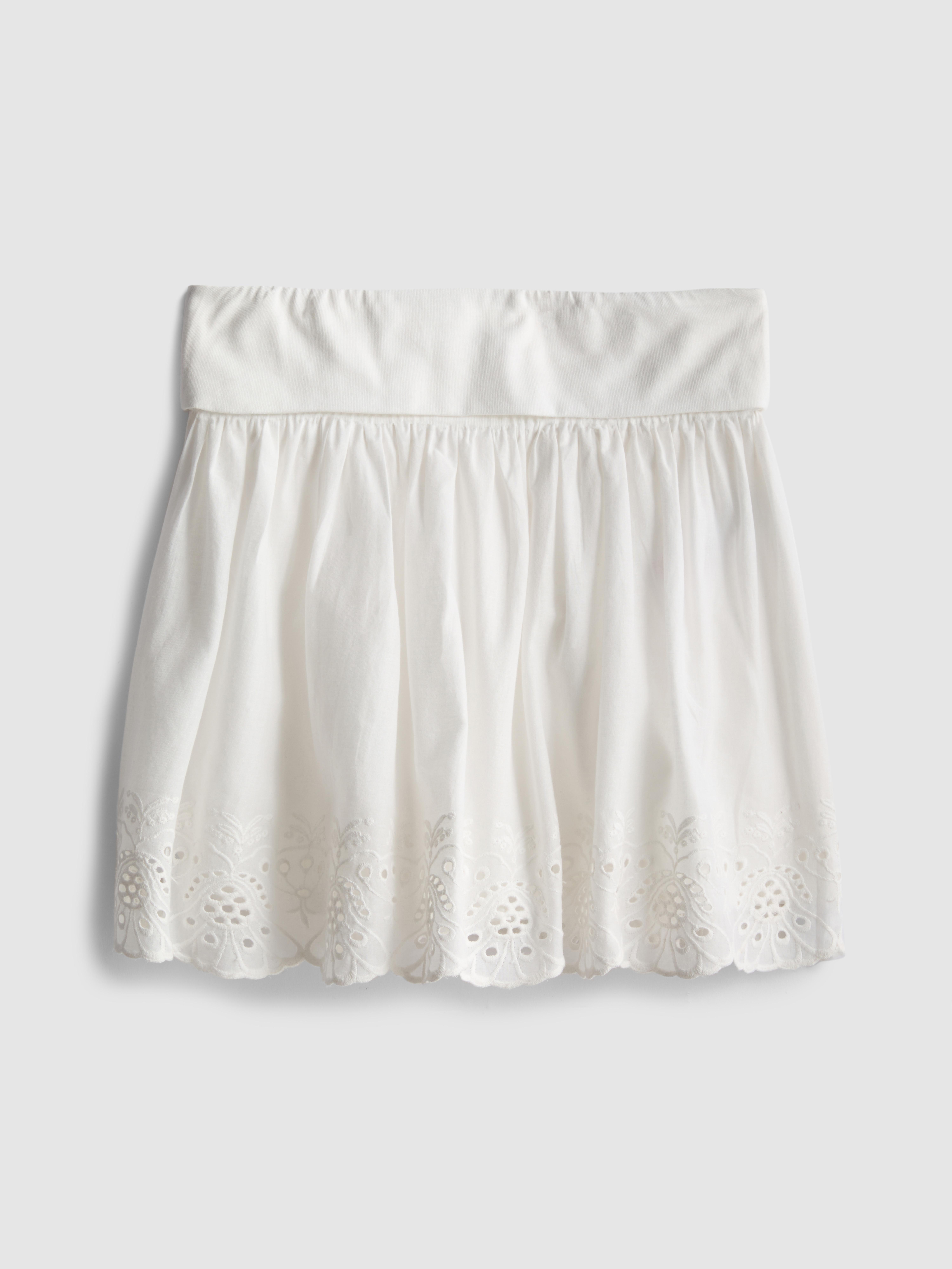 7-15 jr | Rok met broderie anglaise
