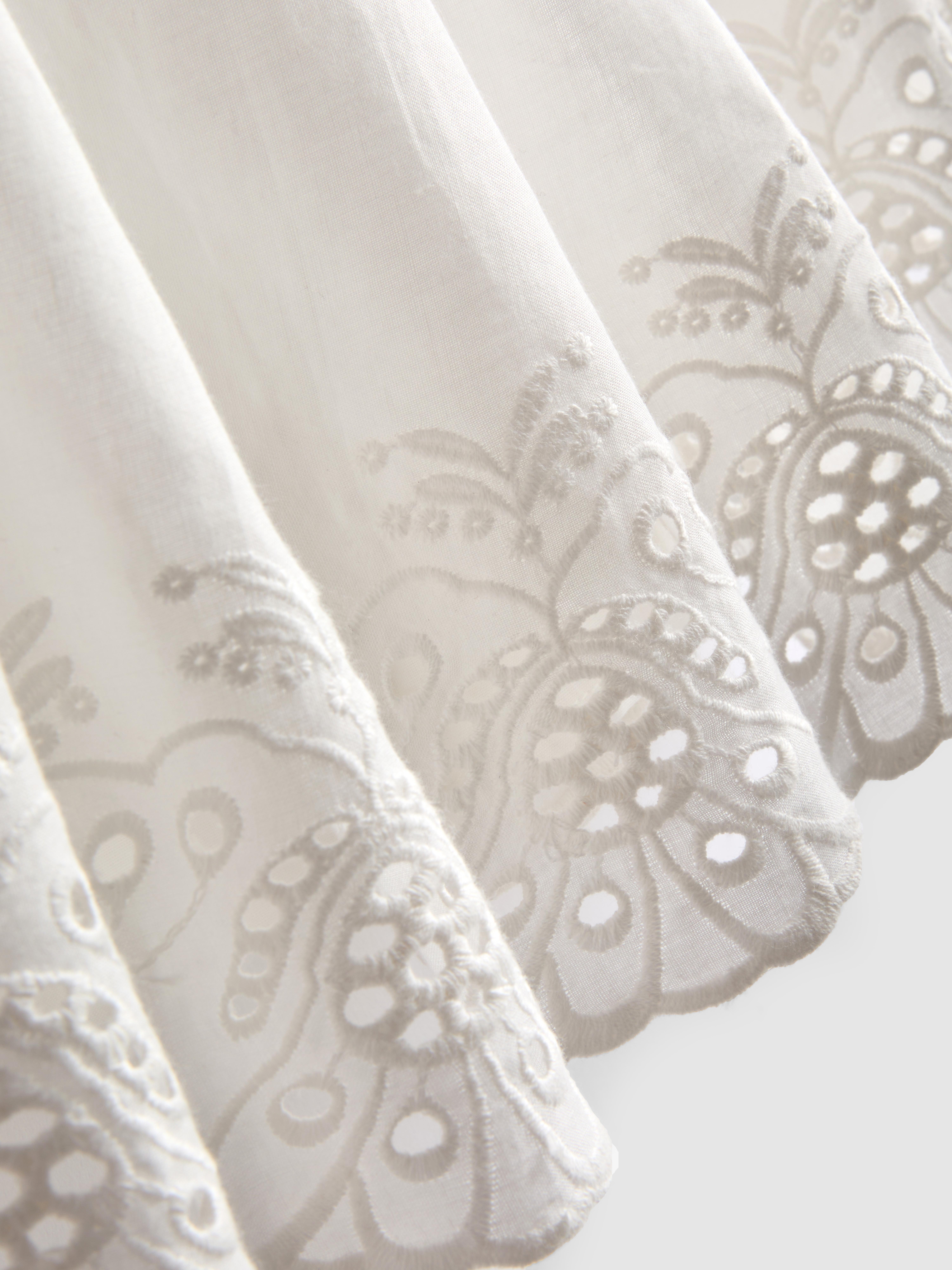 7-15 jr | Rok met broderie anglaise