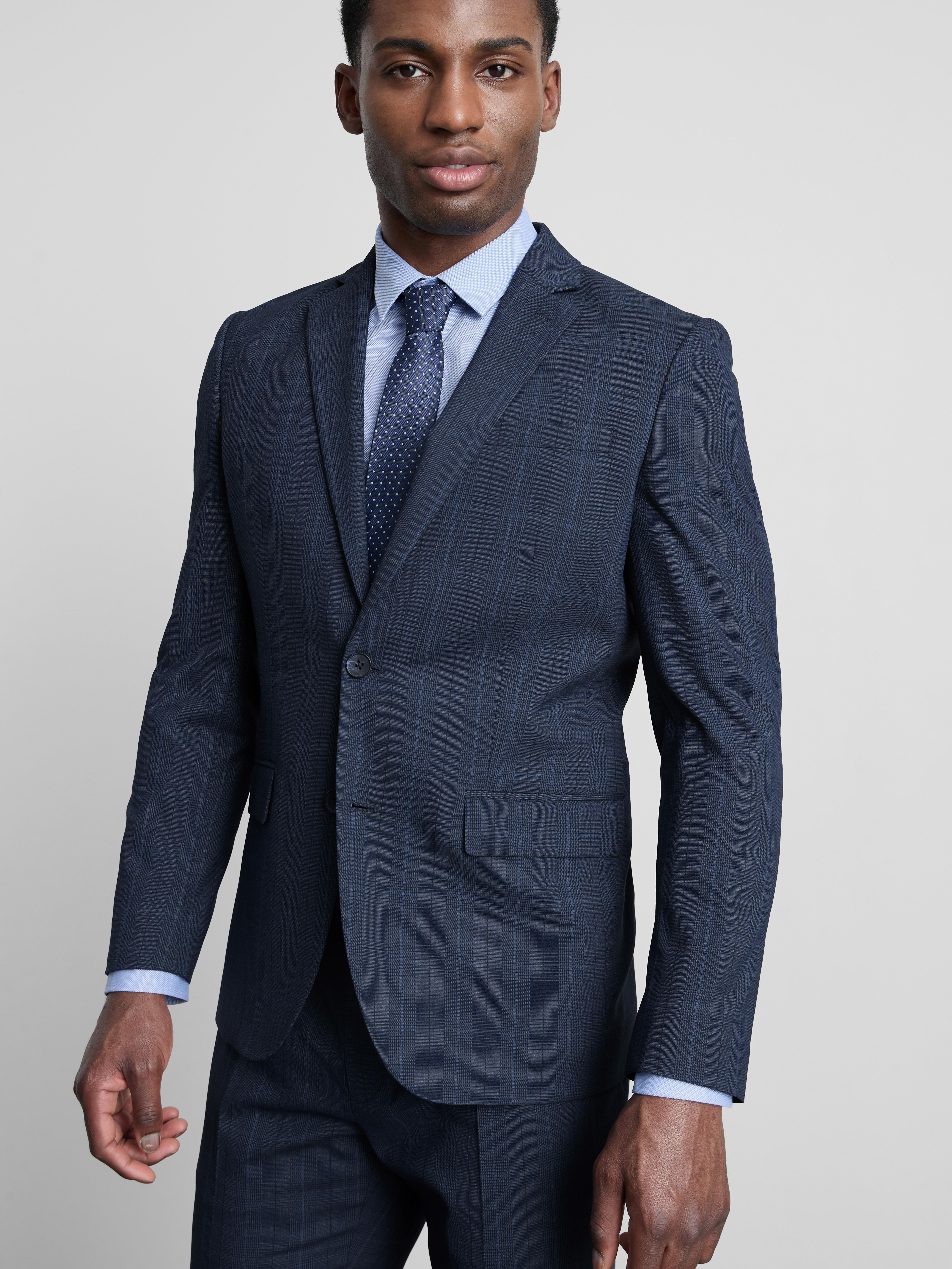 Slim Fit Check Suit Jacket