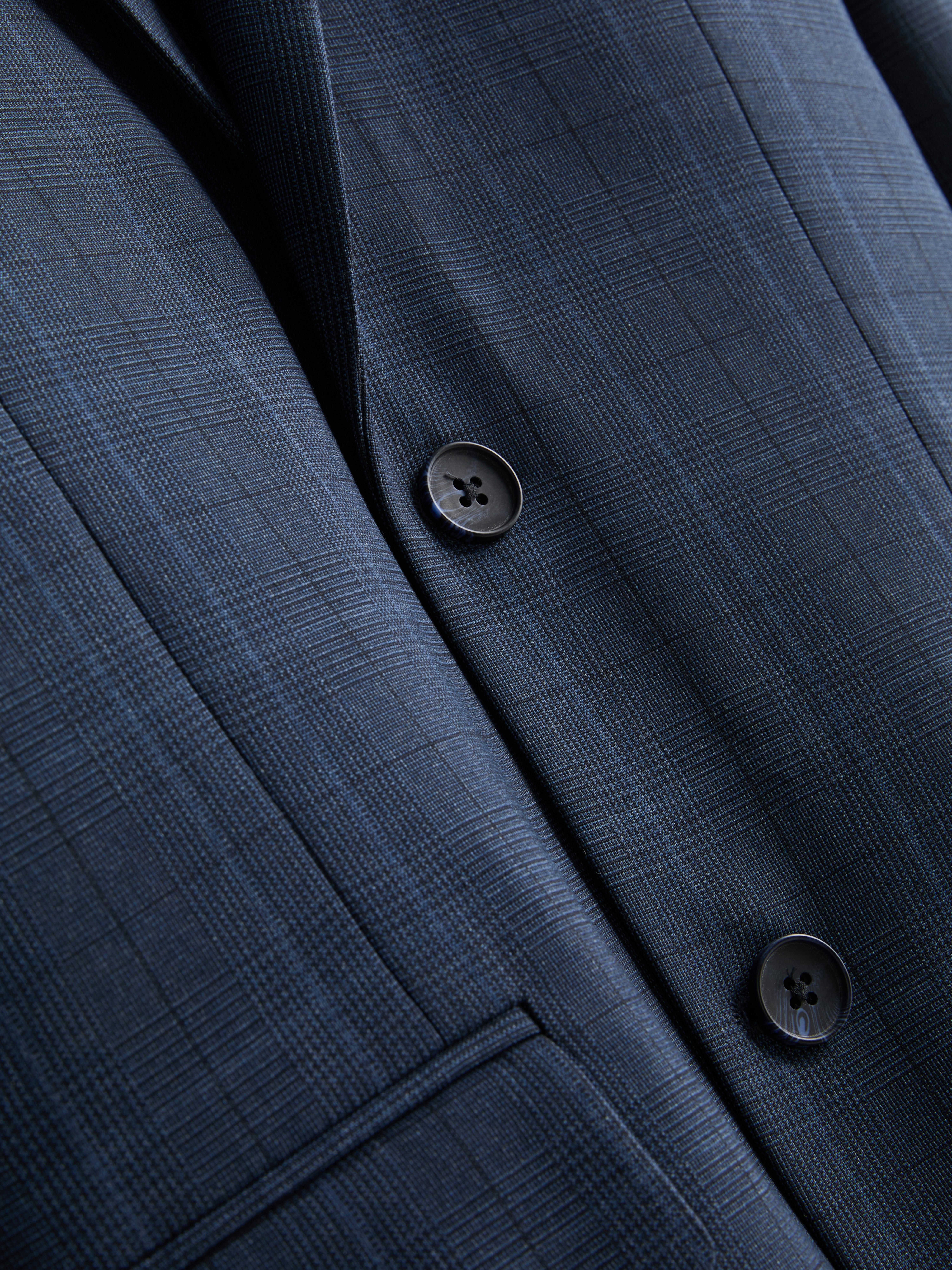 Slim Fit Check Suit Jacket