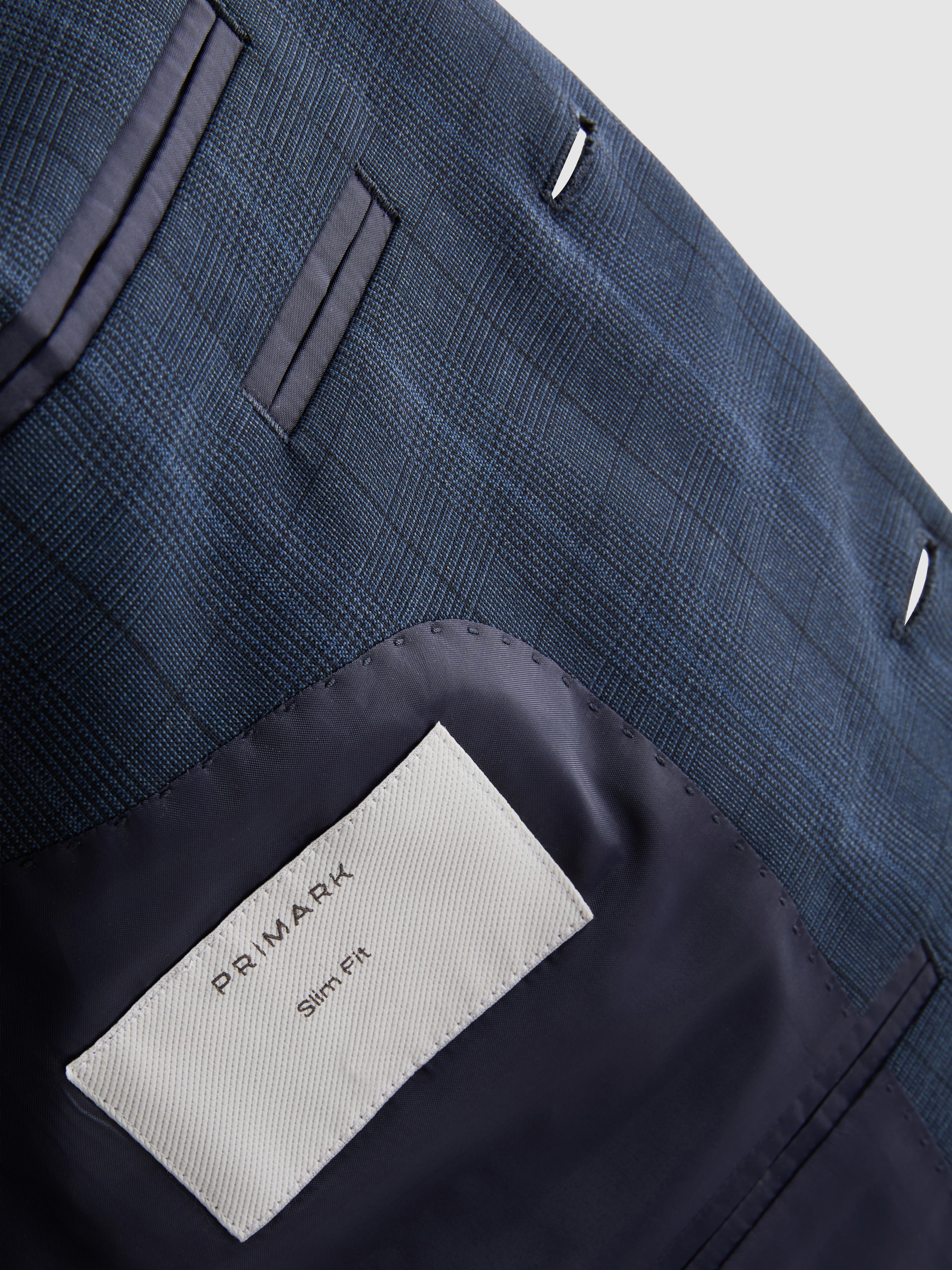 Slim Fit Check Suit Jacket