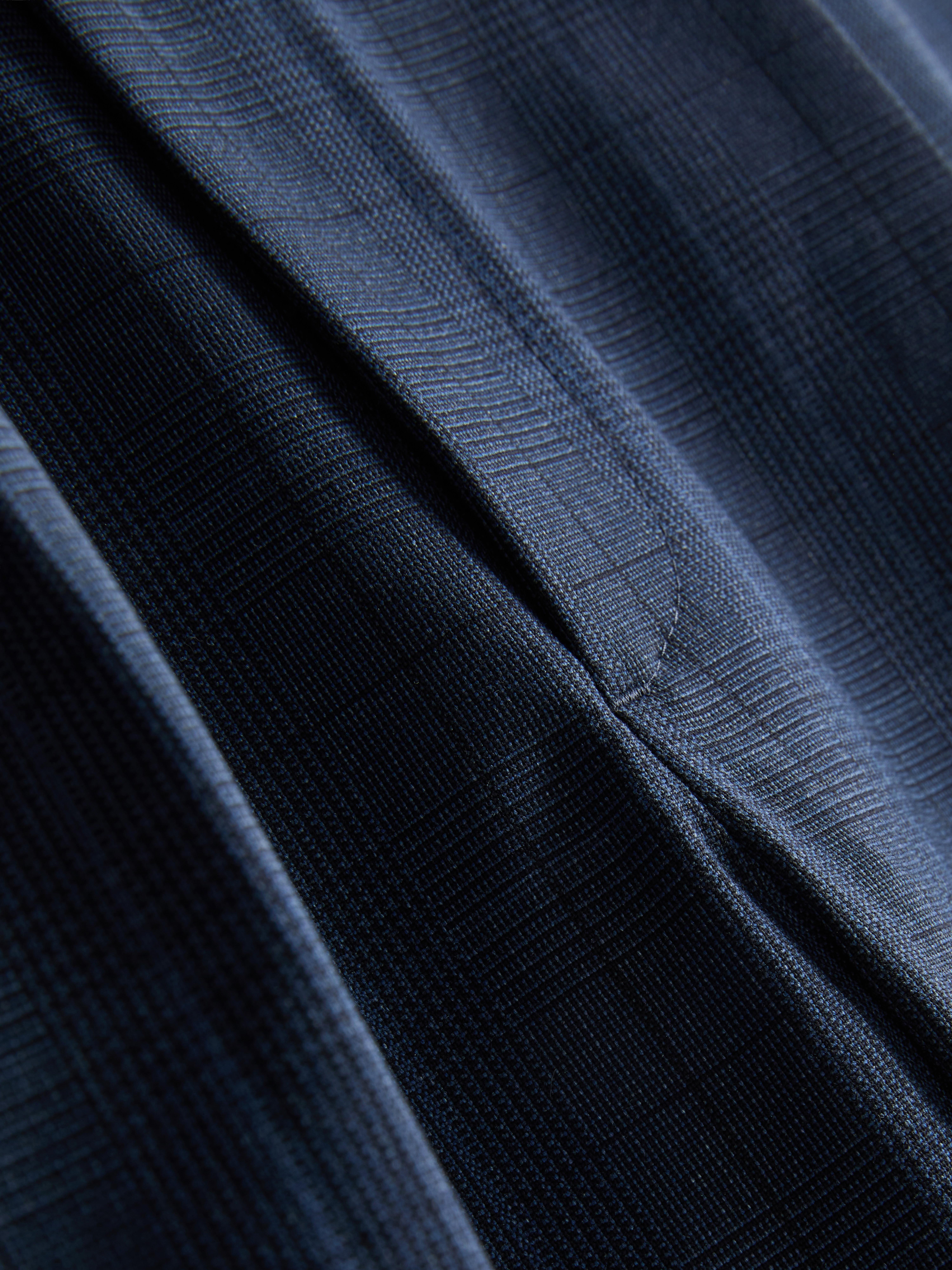 Slim Fit Check Suit Trousers