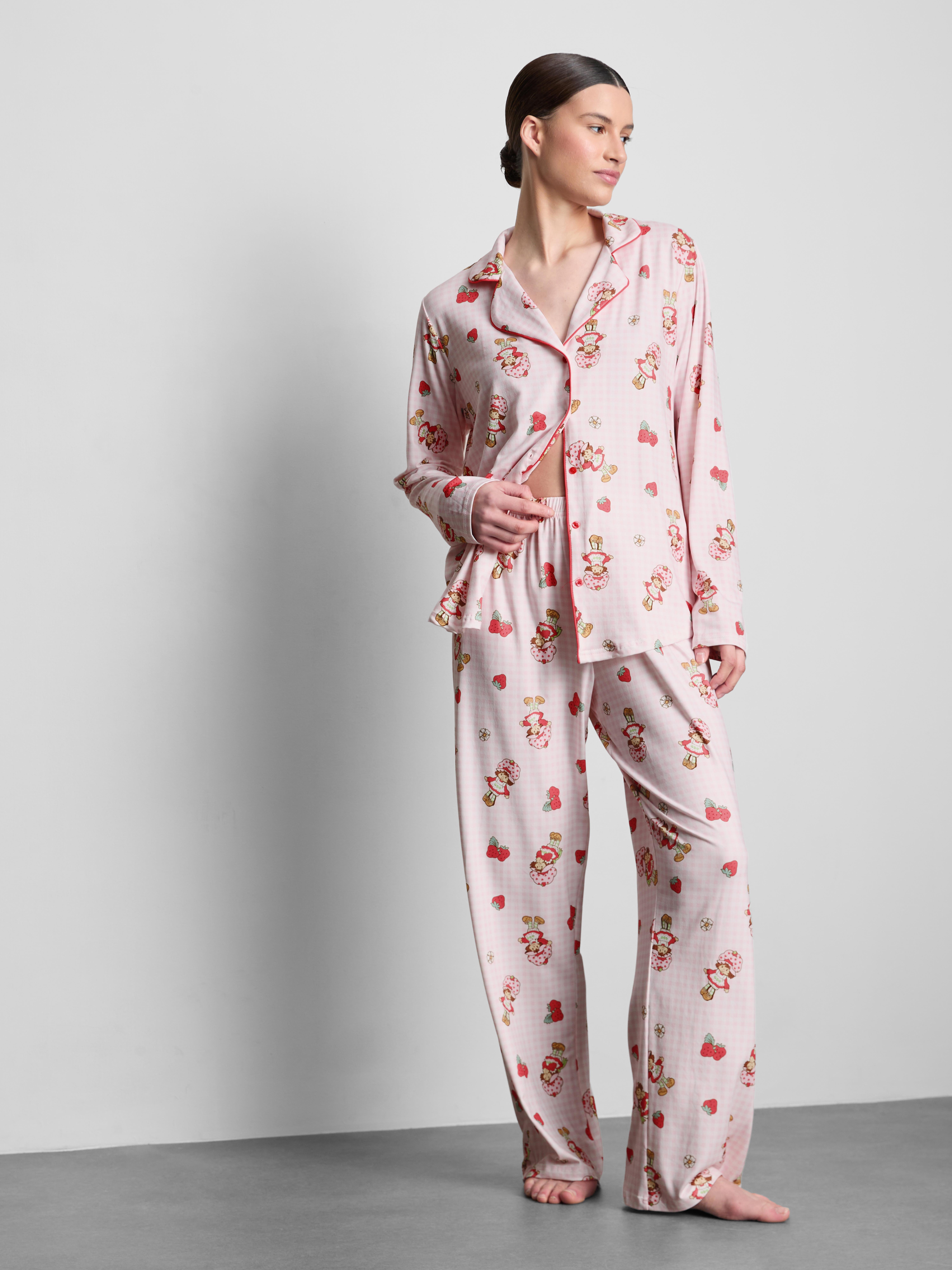 Strawberry Shortcake Printed Boyfriend Pyjamas