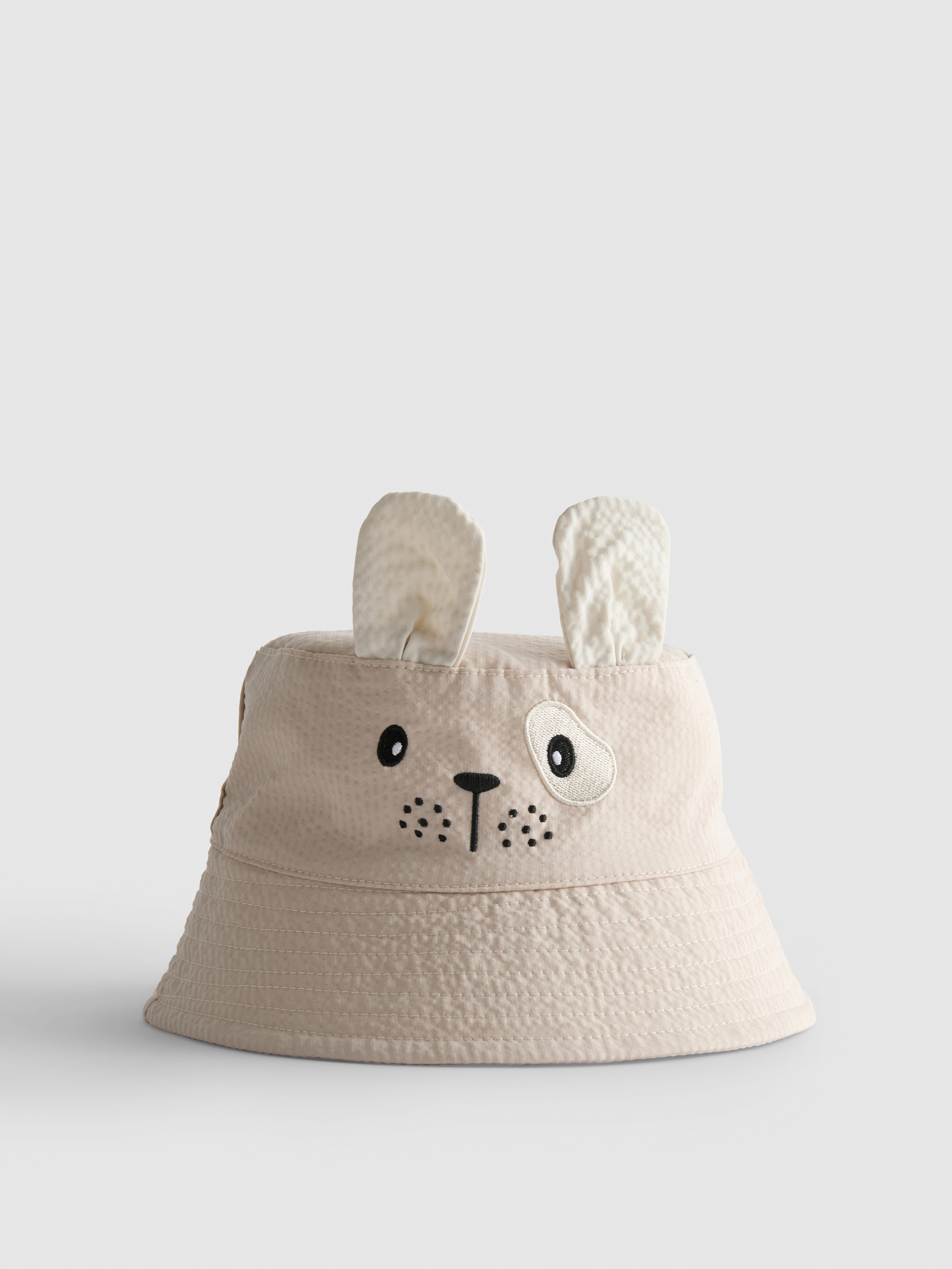Gorro de pescador de bebé con animalito