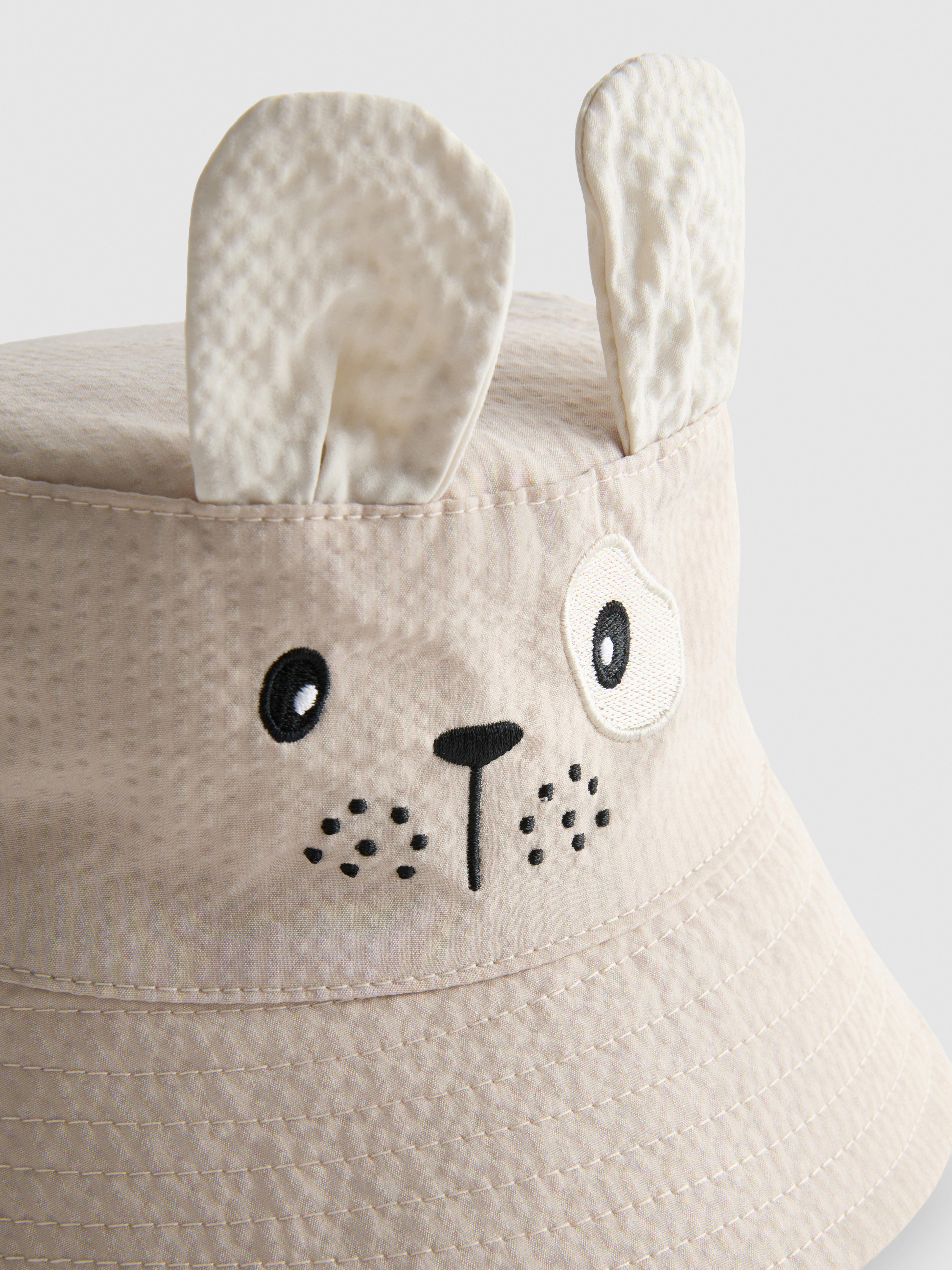 Gorro de pescador de bebé con animalito