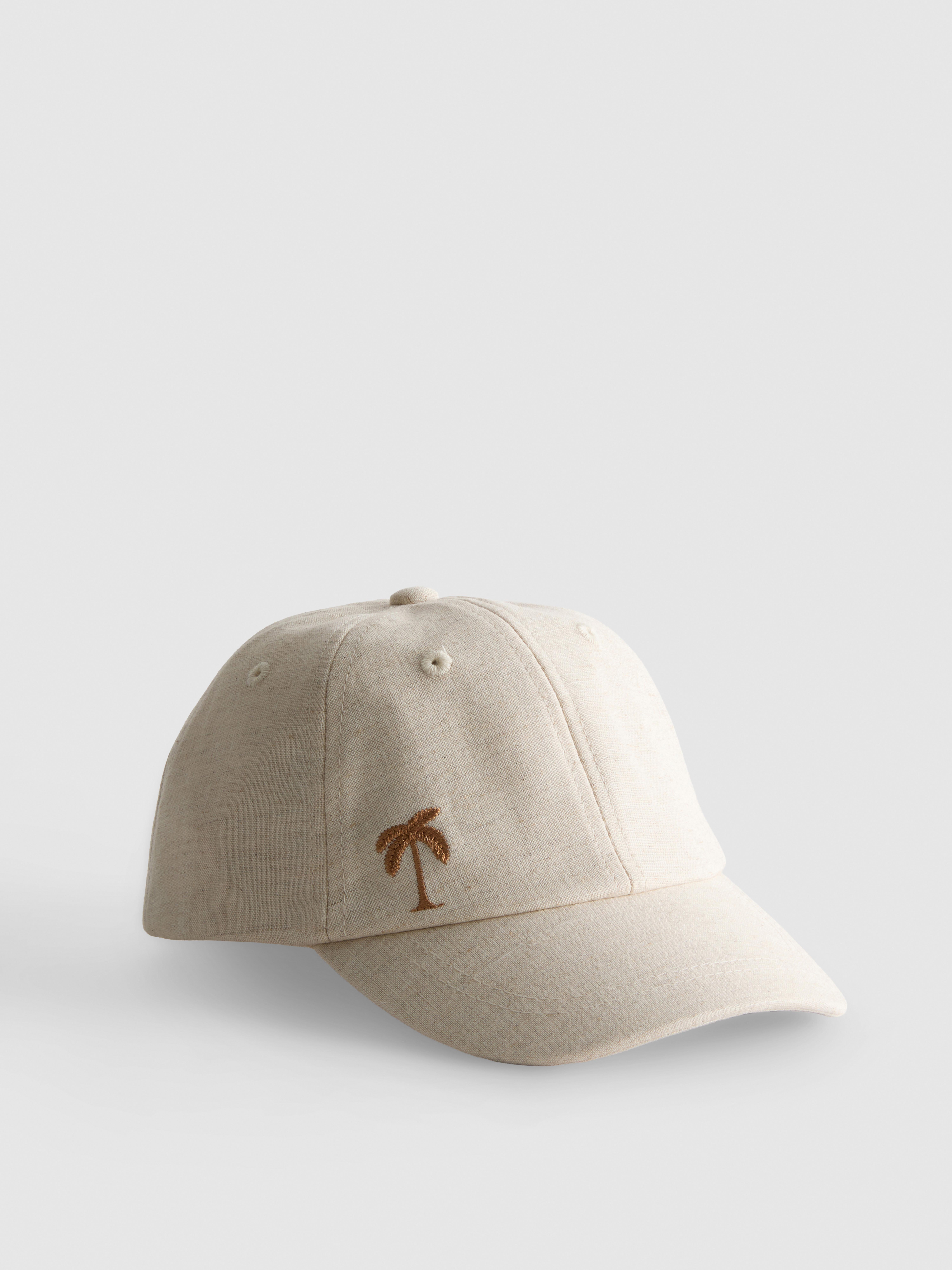 帽子 WDS PALM TREE Fleece Hat Boys Beige Palm Tree Baseball Cap | Primark