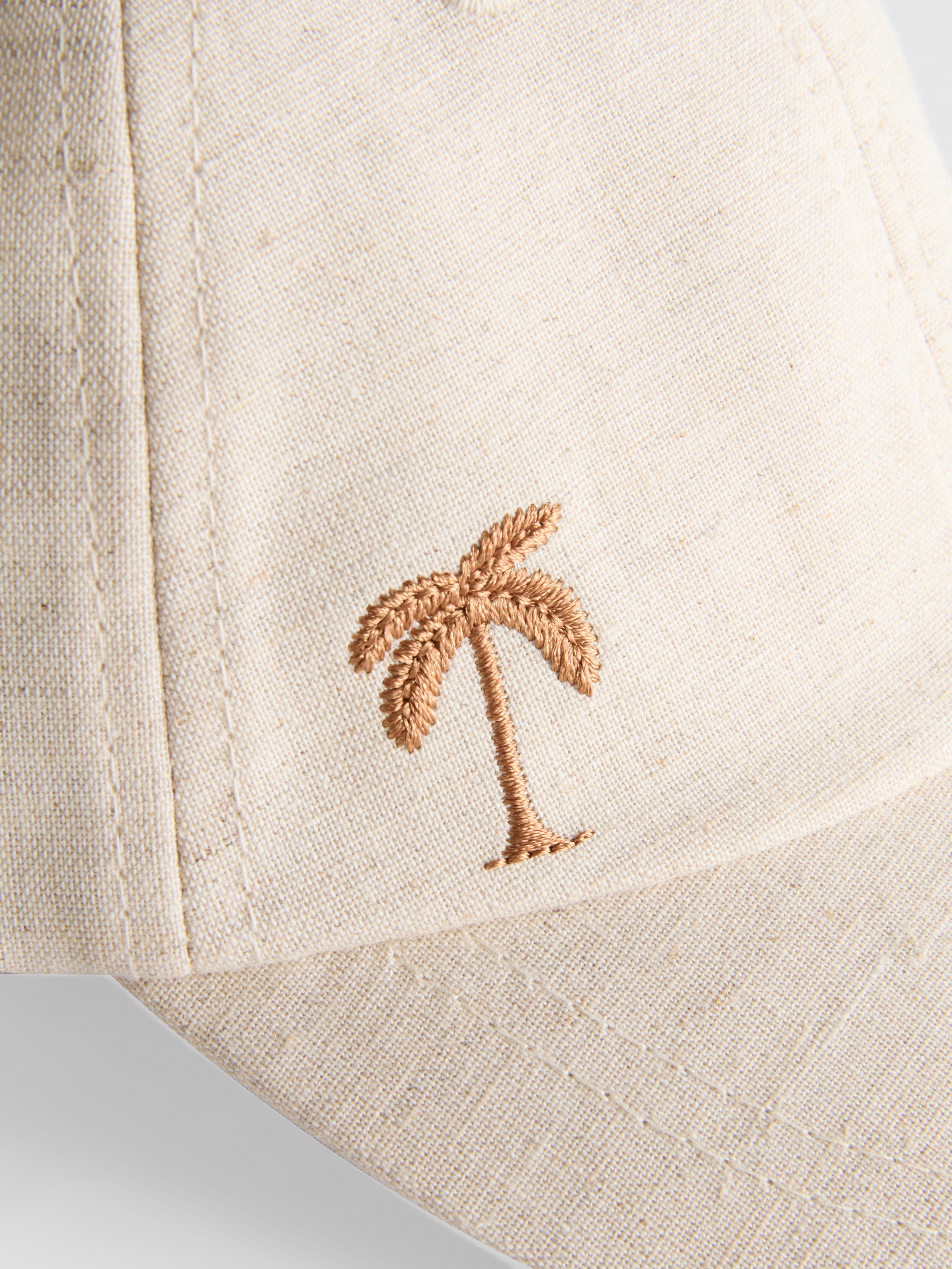 帽子 WDS PALM TREE Fleece Hat Boys Beige Palm Tree Baseball Cap | Primark