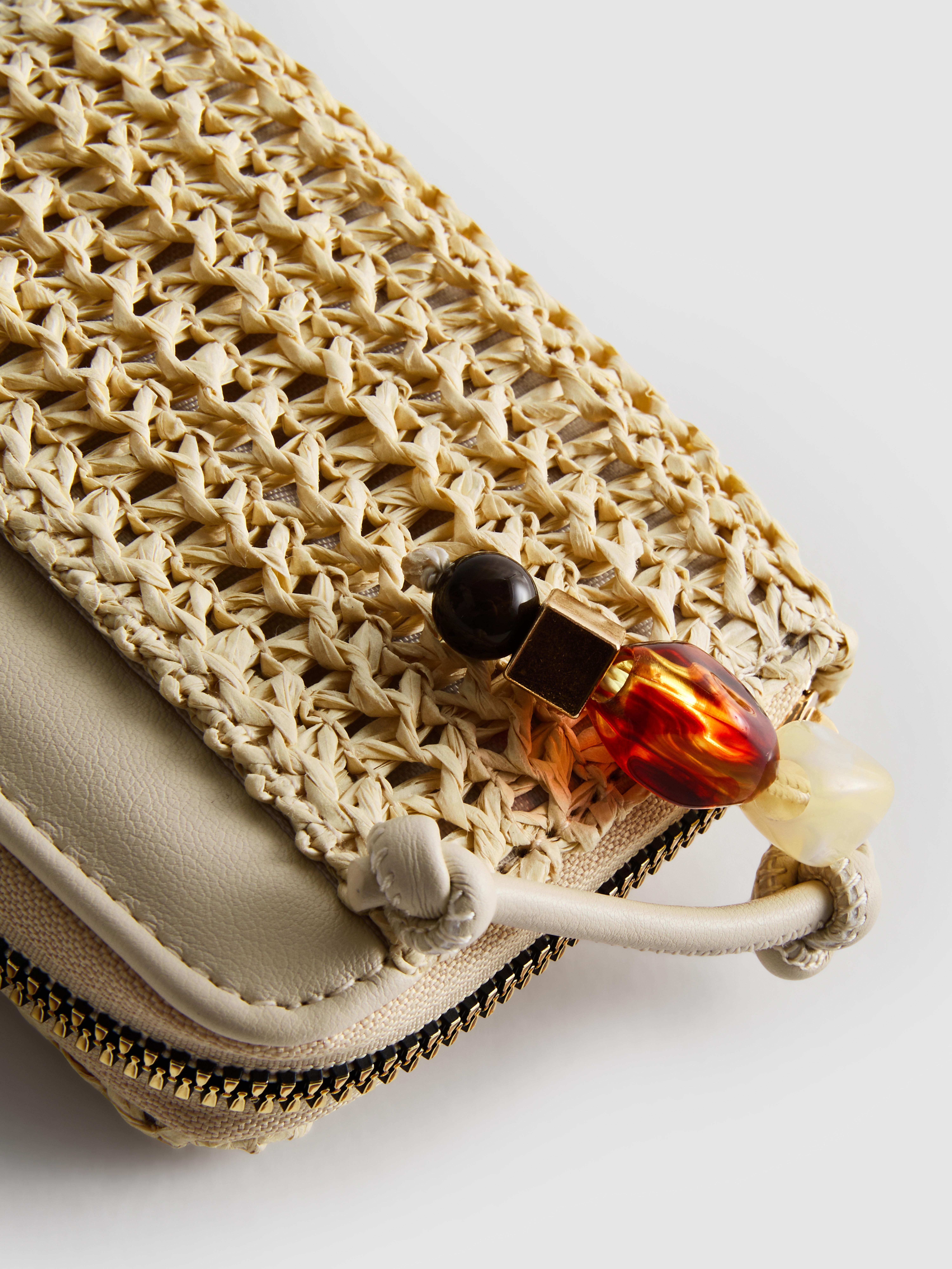 Woven Zip-Up Purse