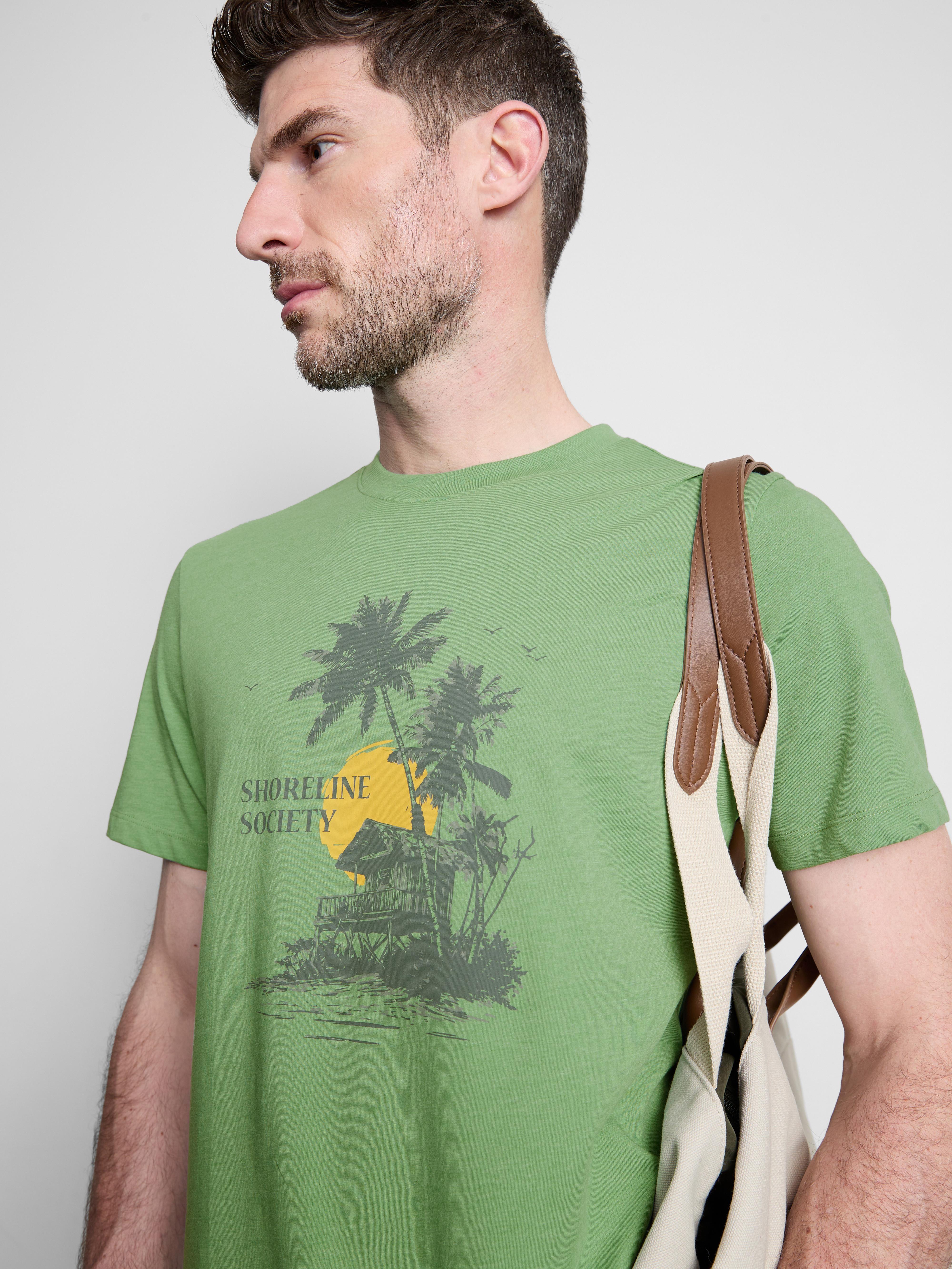 „Shoreline Society“ T-Shirt mit Grafik