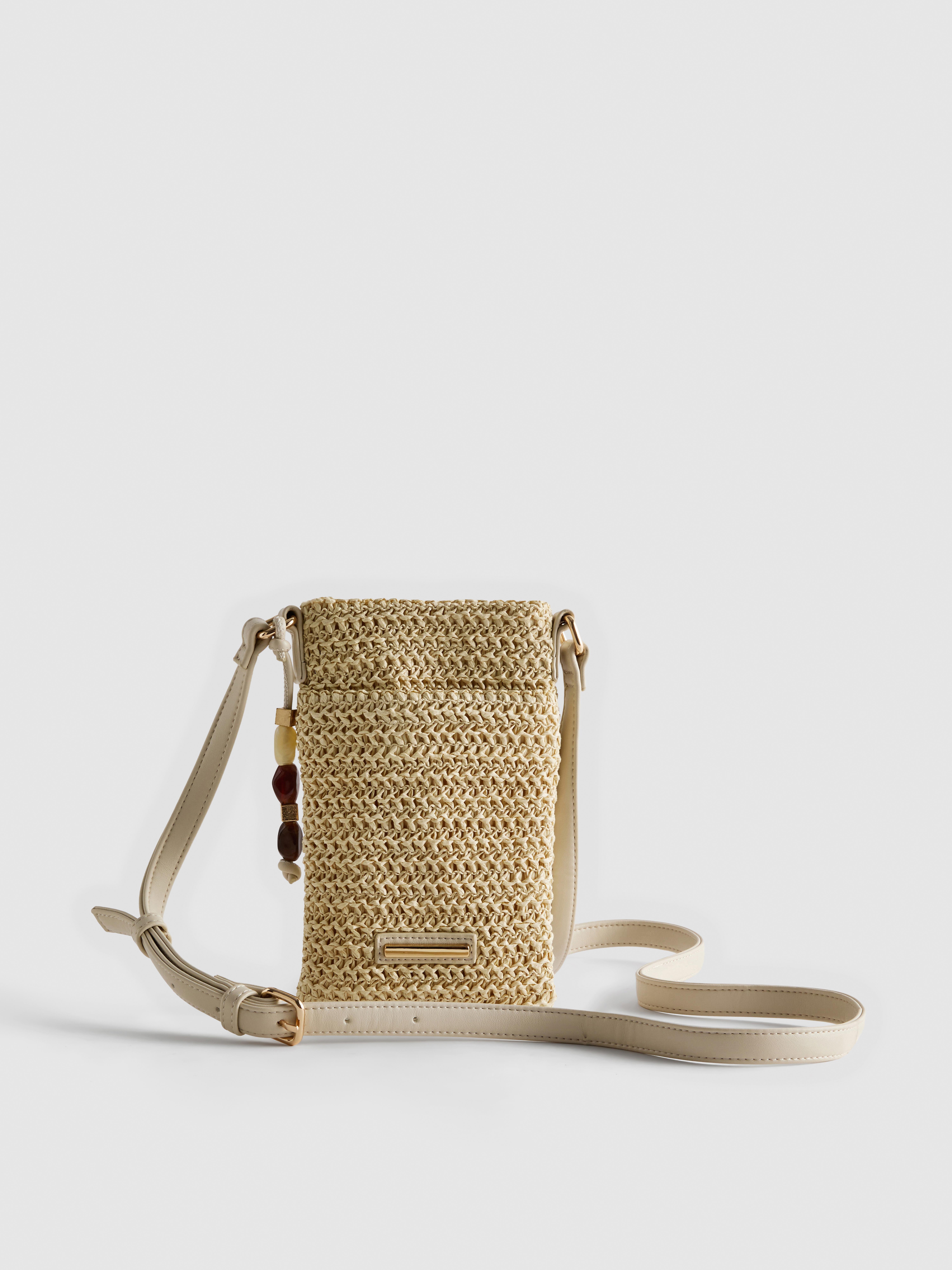 Woven Beaded Phone Bag
