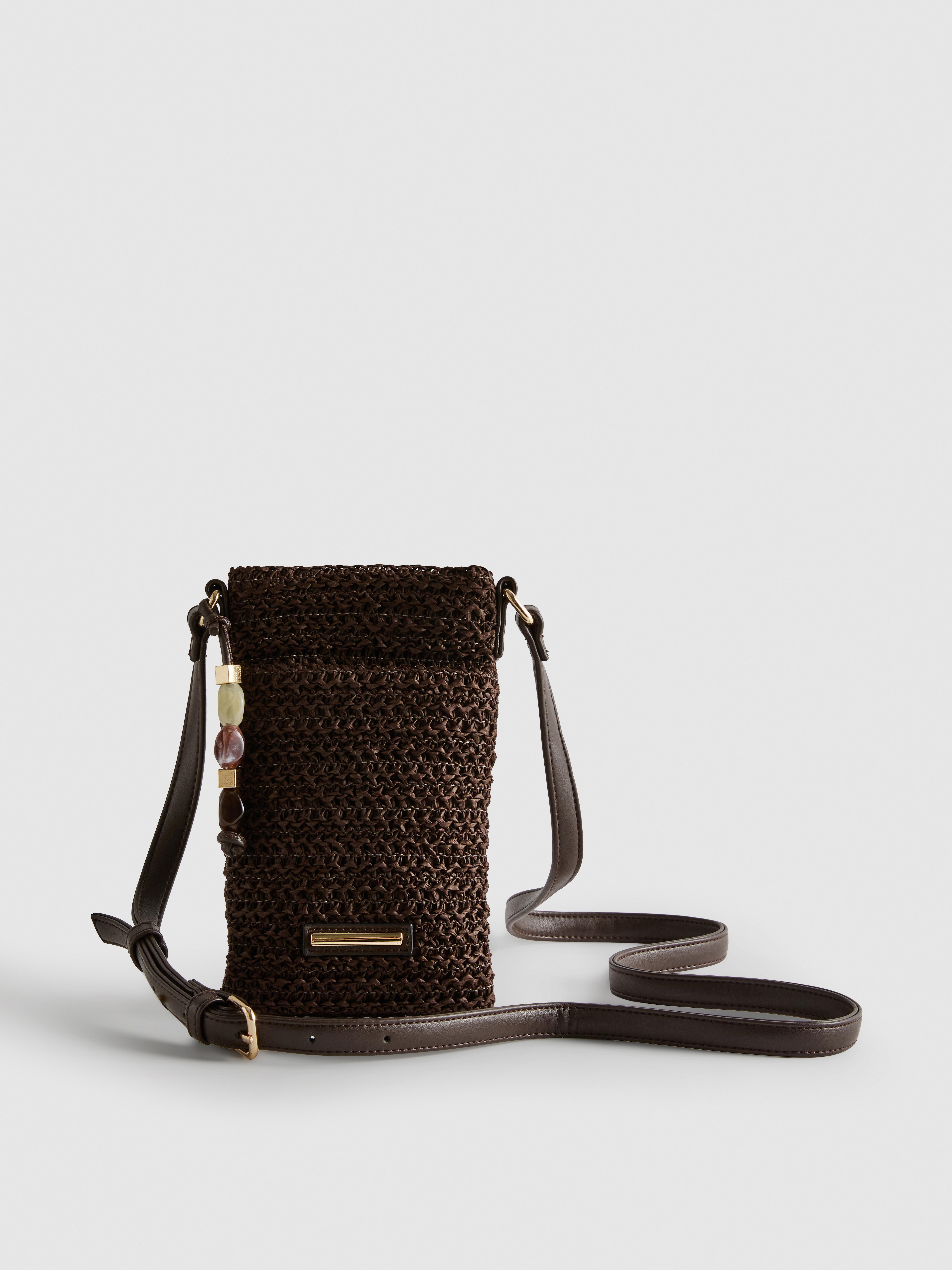 Woven Beaded Phone Bag