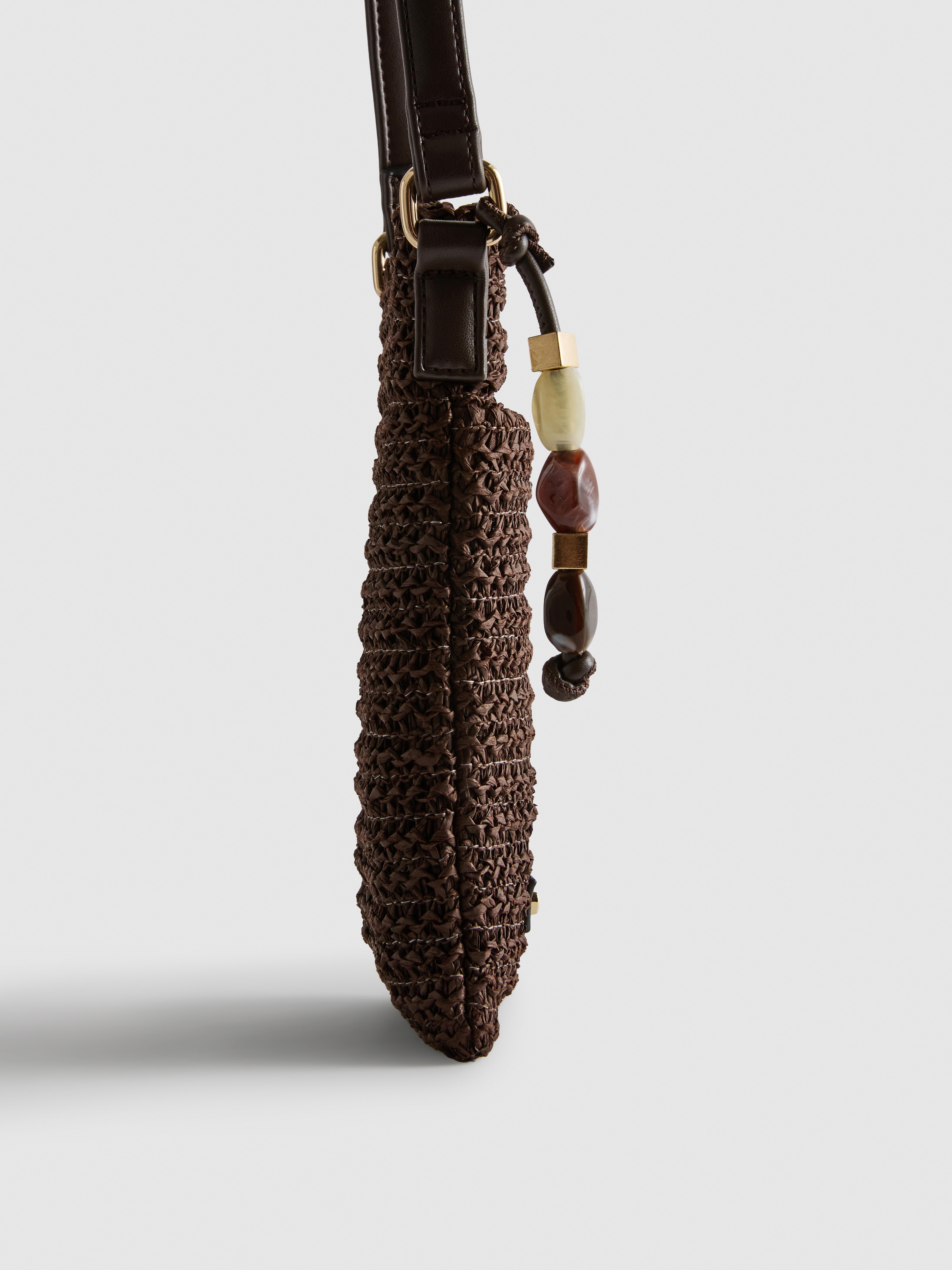 Woven Beaded Phone Bag