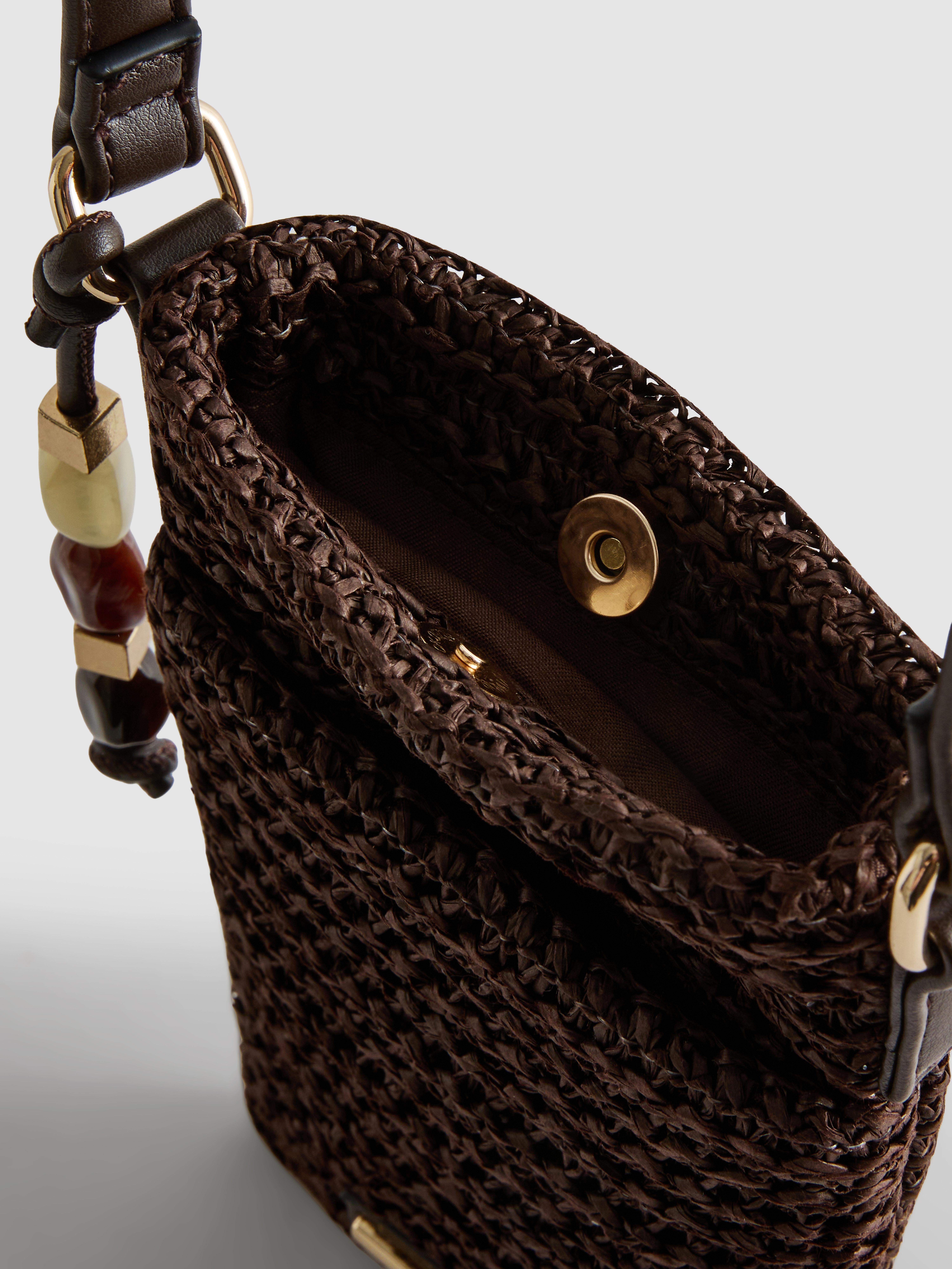 Woven Beaded Phone Bag