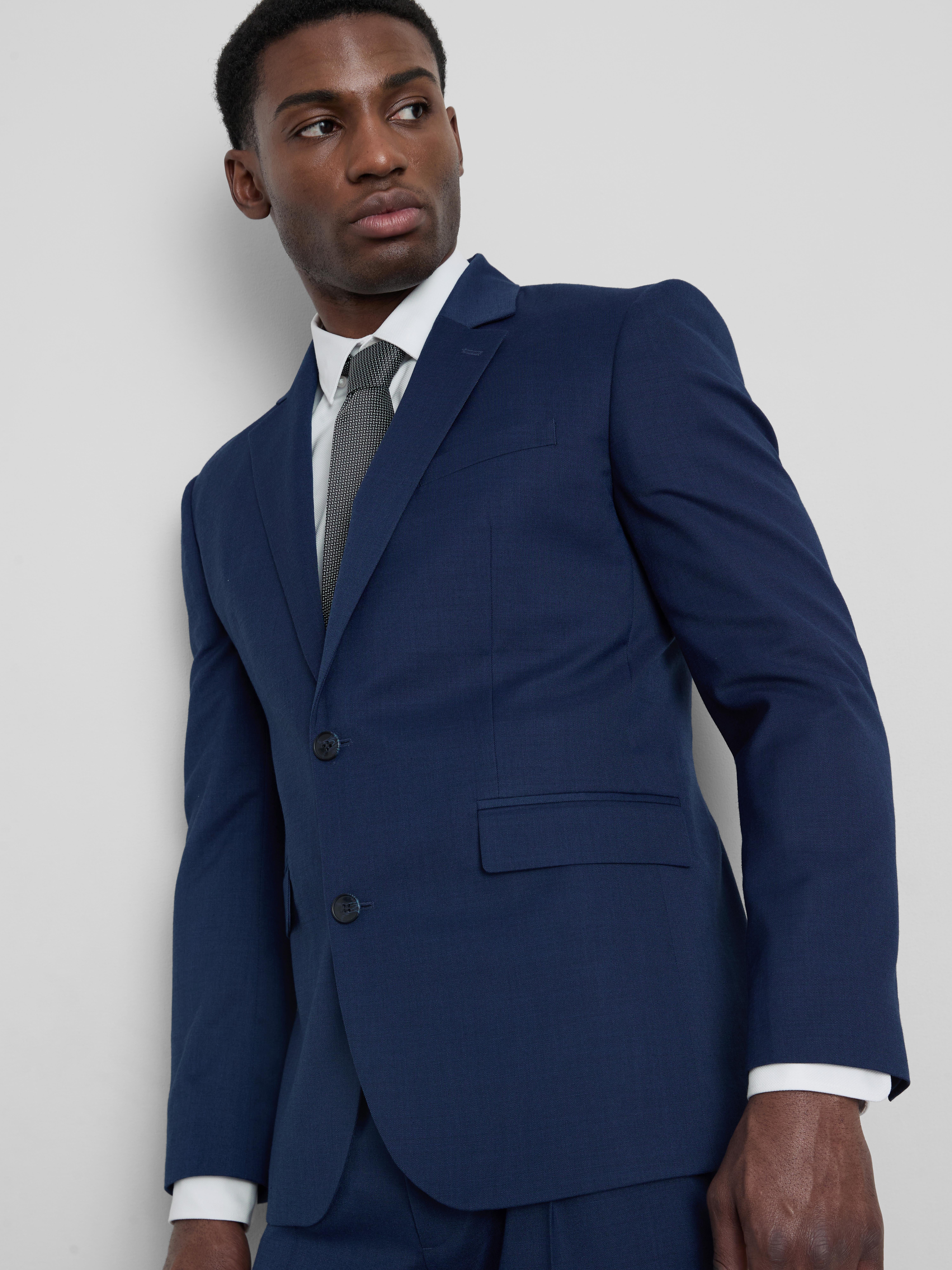 Regular Fit Textured Suit Jacket