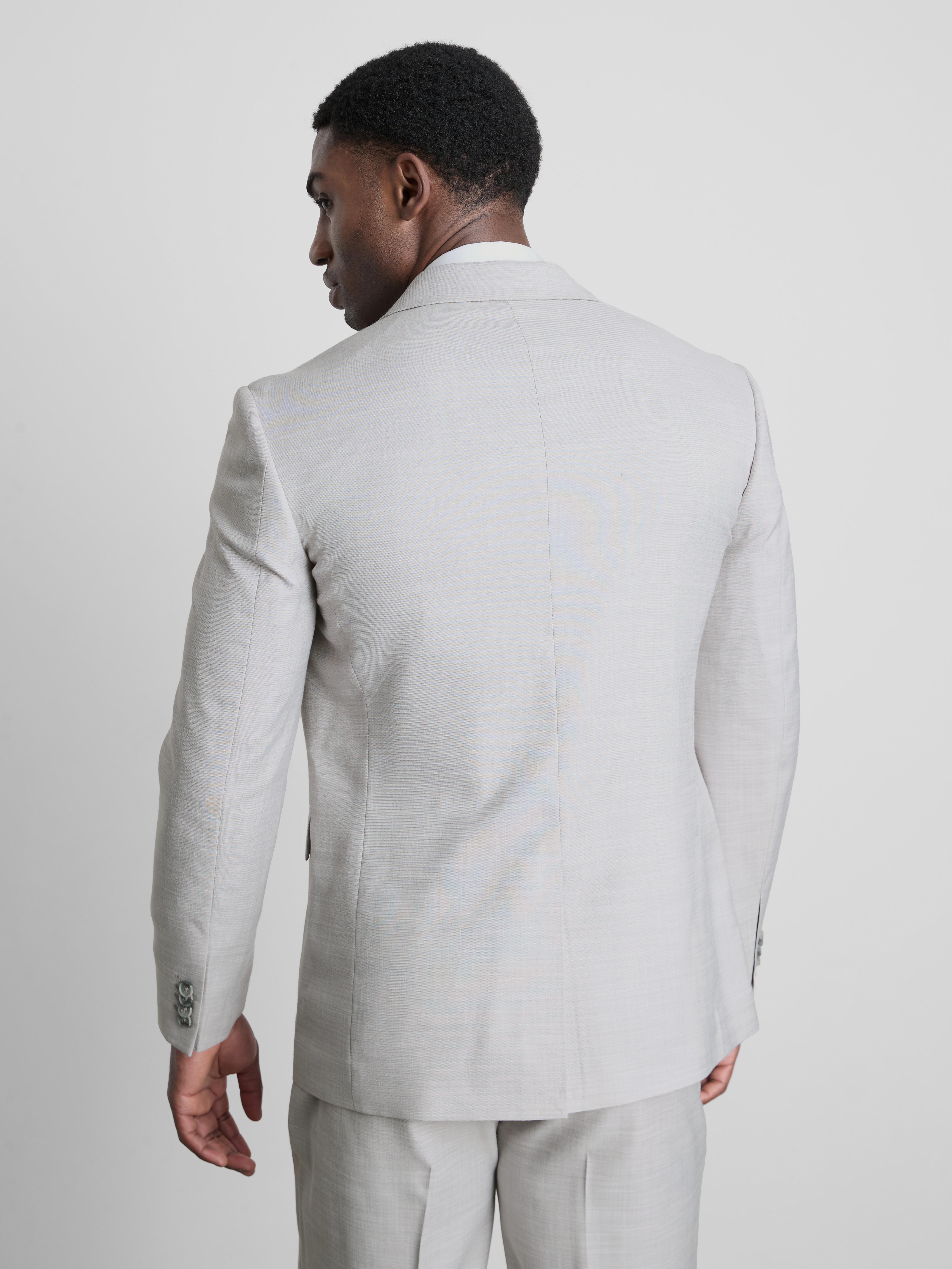 Regular Fit Textured Suit Jacket