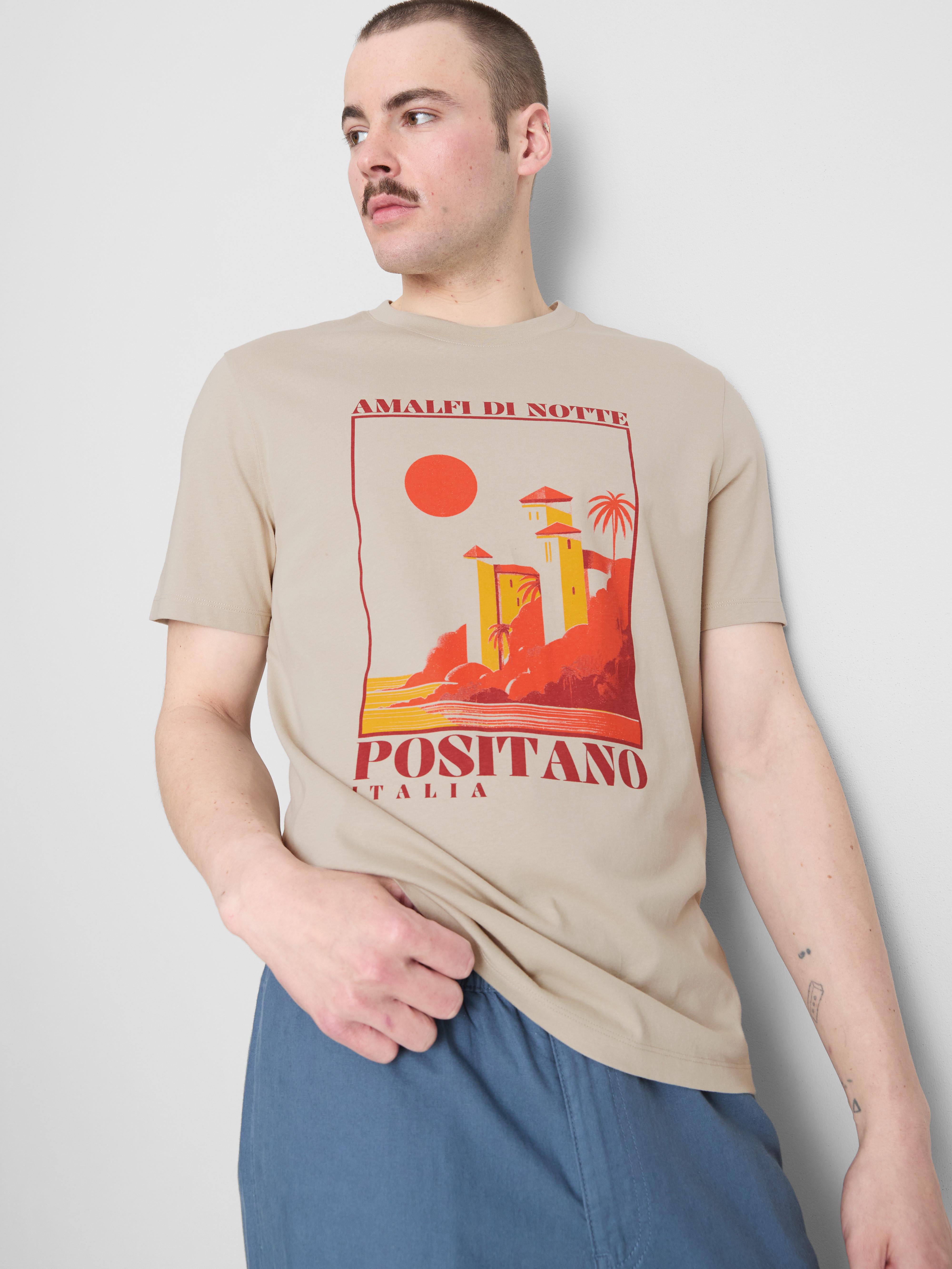 Positano-mintás póló