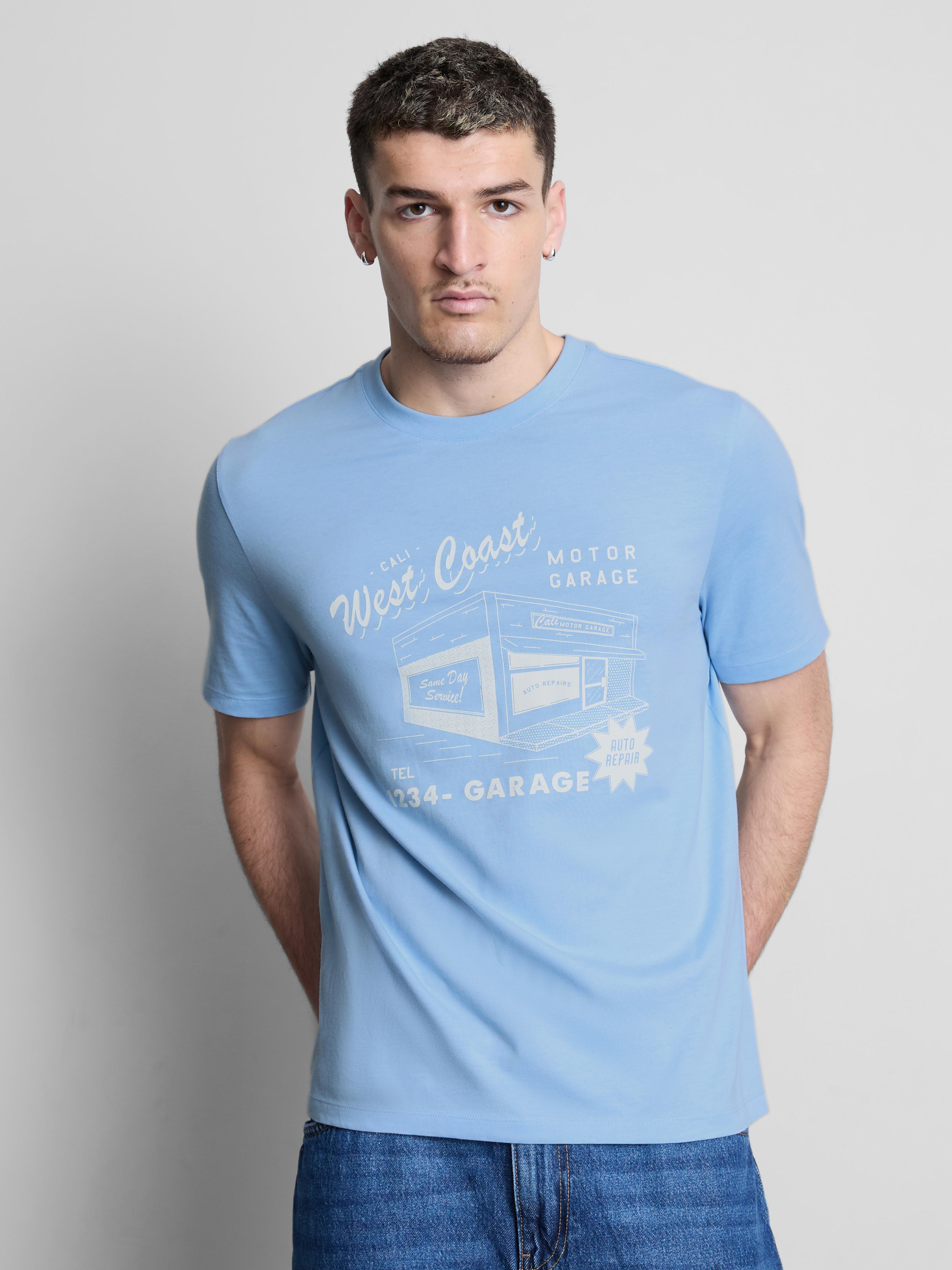 Camiseta con estampado gráfico «Motor Garage»