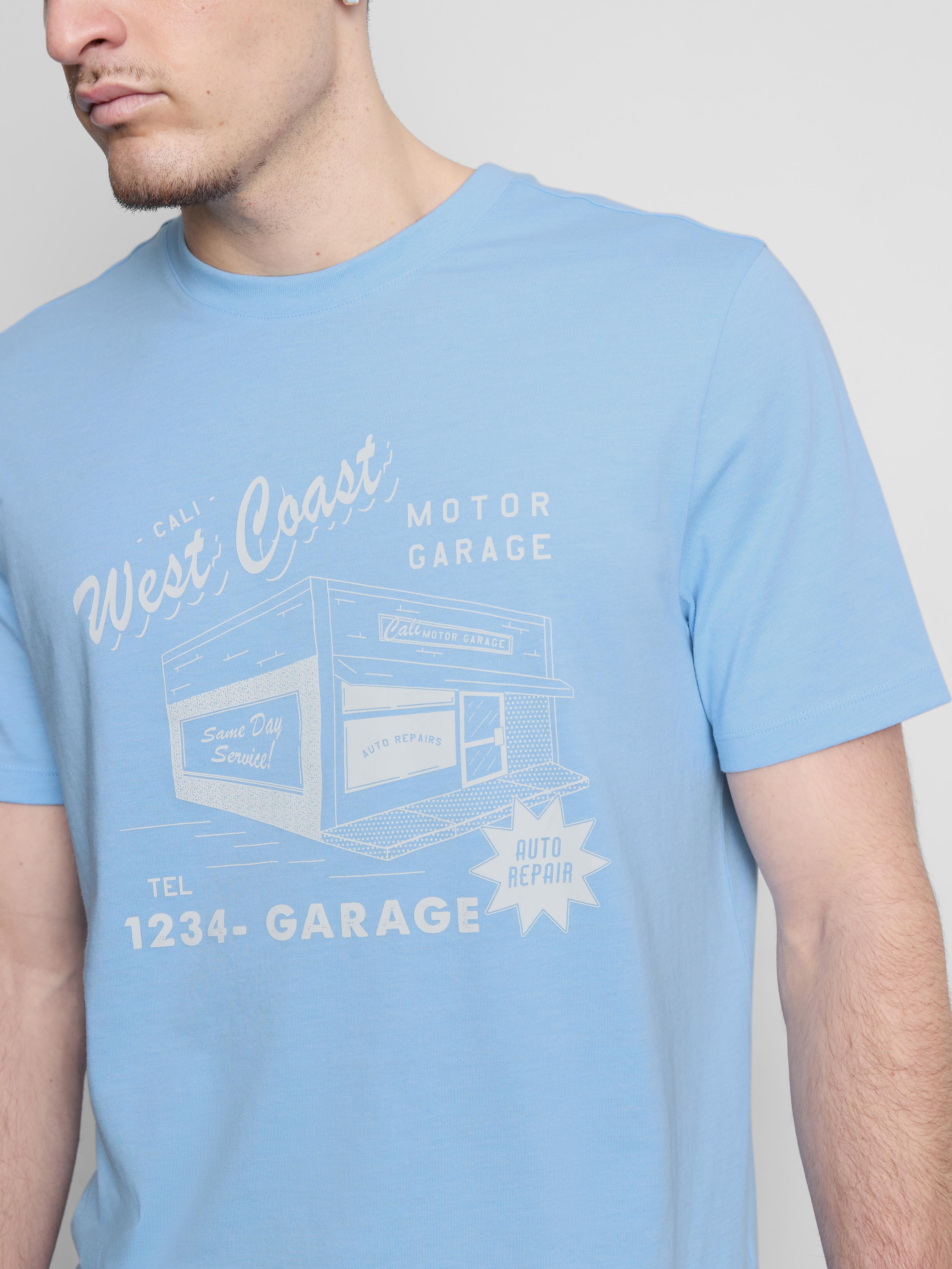 Camiseta con estampado gráfico «Motor Garage»