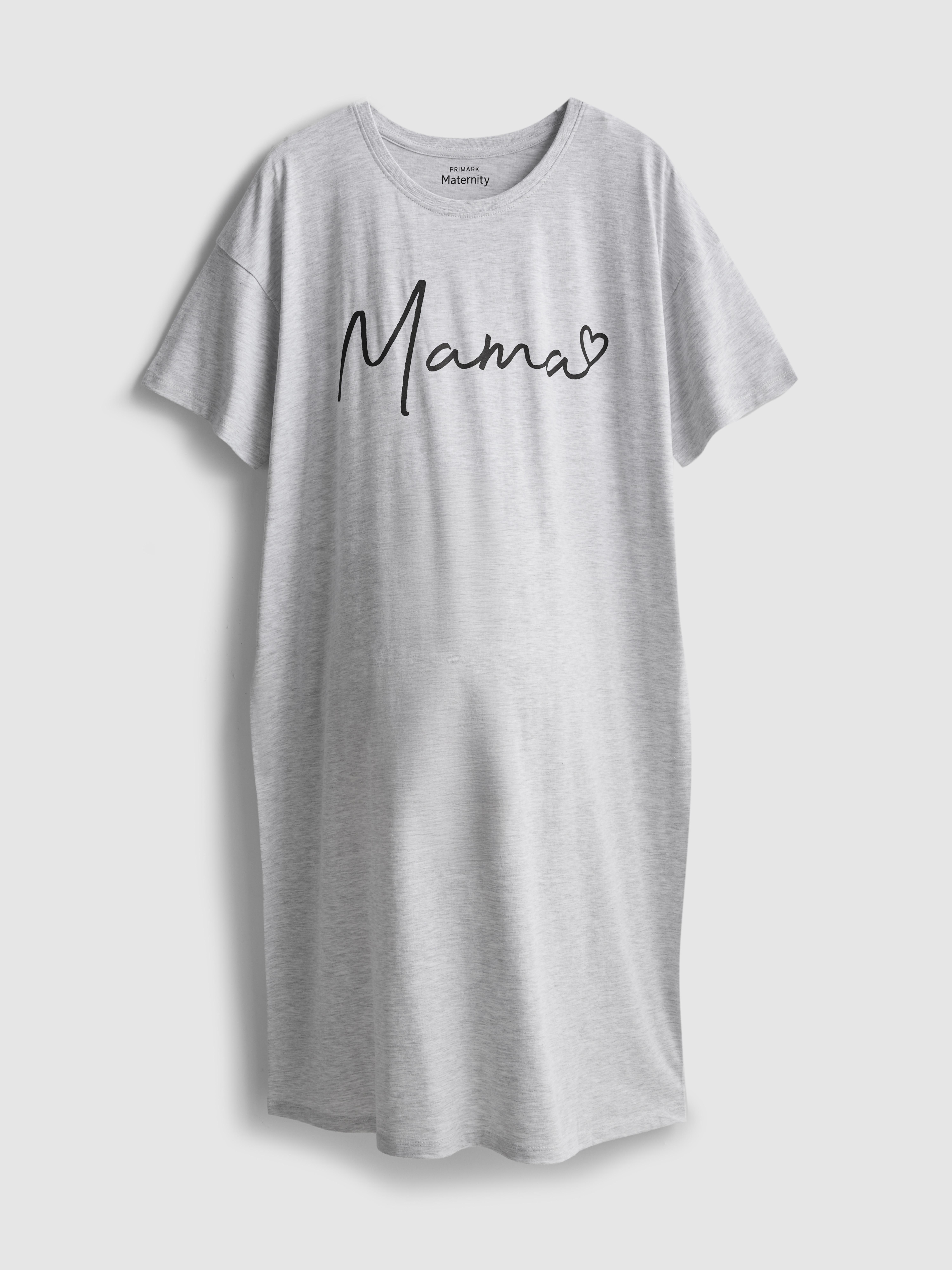 Maglietta pigiama prémaman cotton-rich con scritta